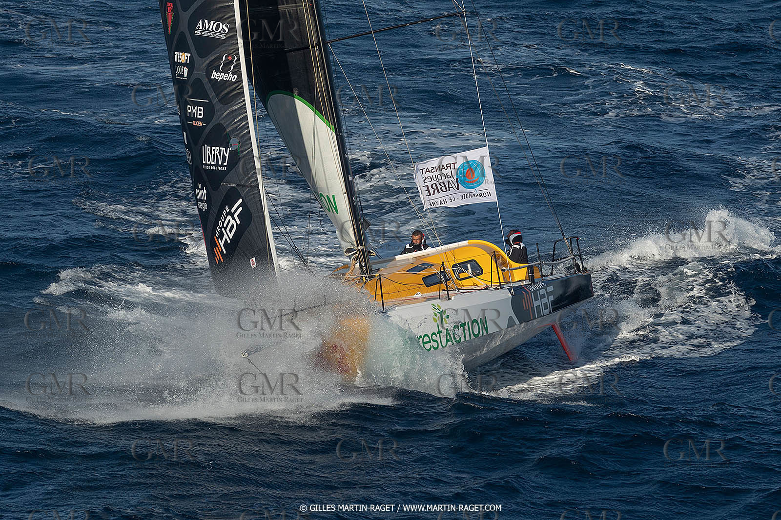 27 08 2021, Marseille (FRA), Transat Jacques Vabre 2021, Class 40, HBF-Reforest'Action (Kito de Pavant, Gwen Gbick)