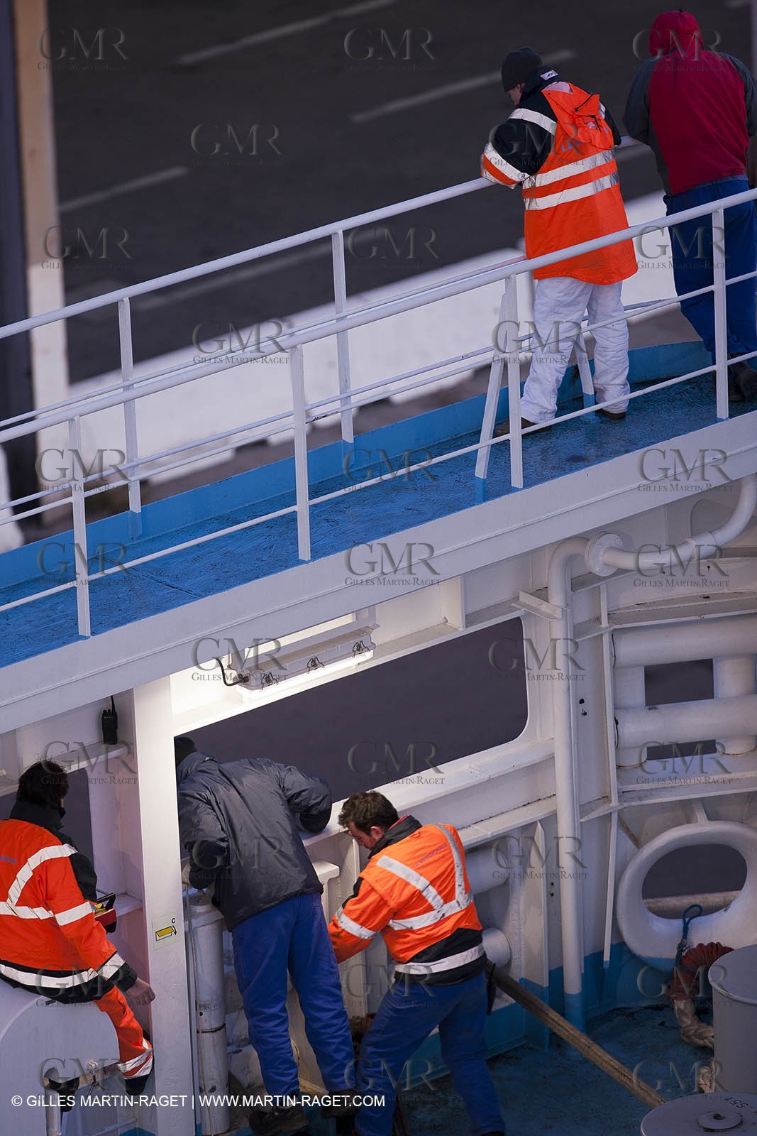 17 02 2012 - Marseille (FRA,13) - Arrival in Marseille onboard ferry Piana (La Meridionale)