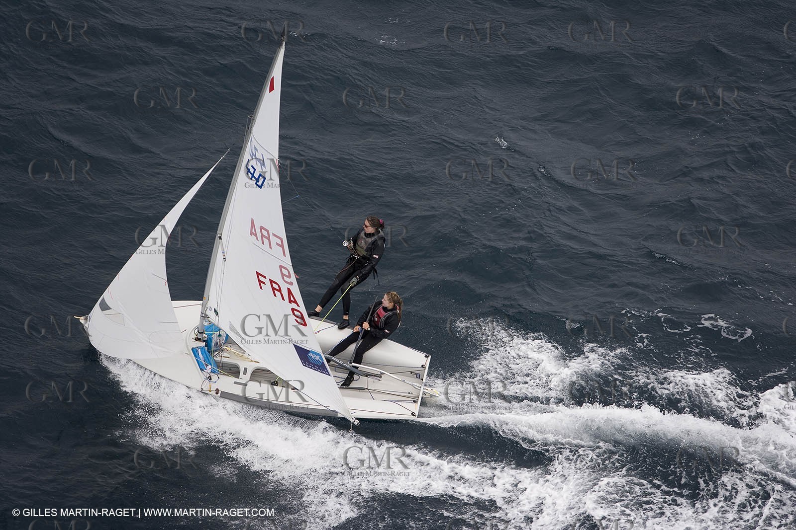 26 04 2007 - Semaine Olympique Française 2007 - Hyères - Jour 5 - Team France - 470 Femme - Lecointre-Lemaître