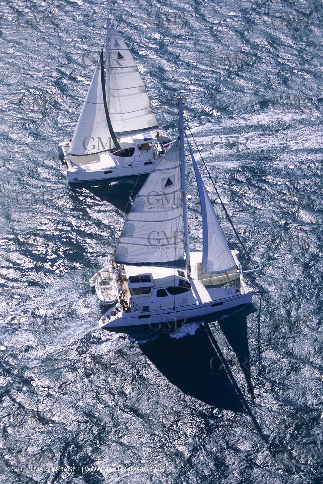 Sailing, cruising, multihulls under sails