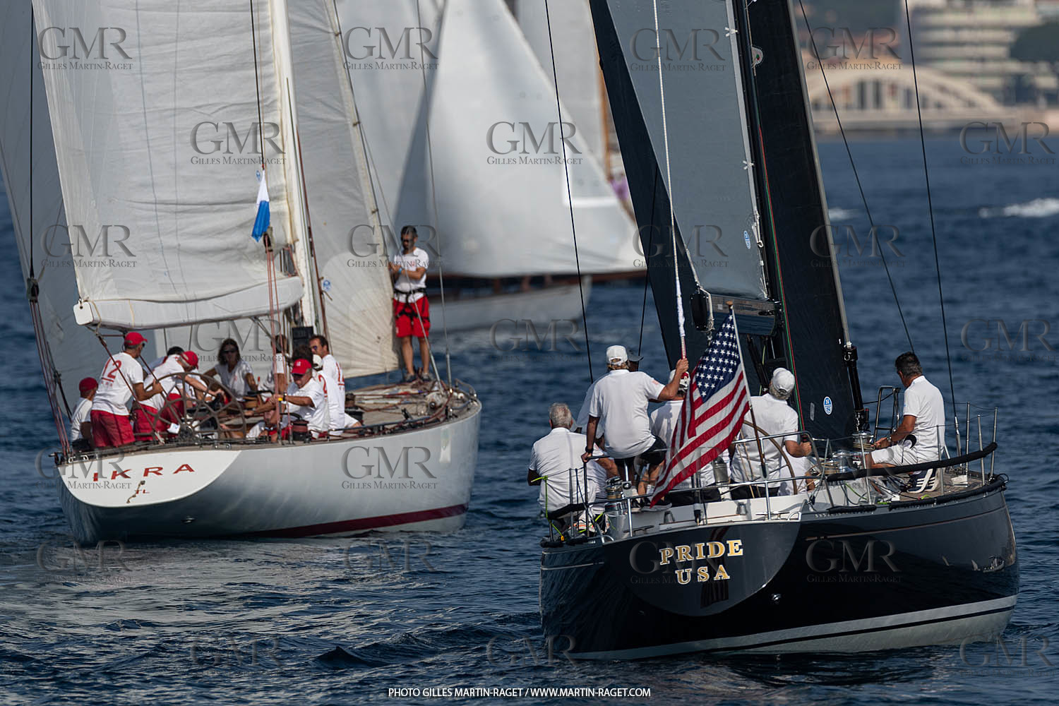 05 10 2023, Saint-Tropez (FRA,83), Les Voiles de Saint-Tropez 2023, Race Day 5, Défi Pride Vs Ikra