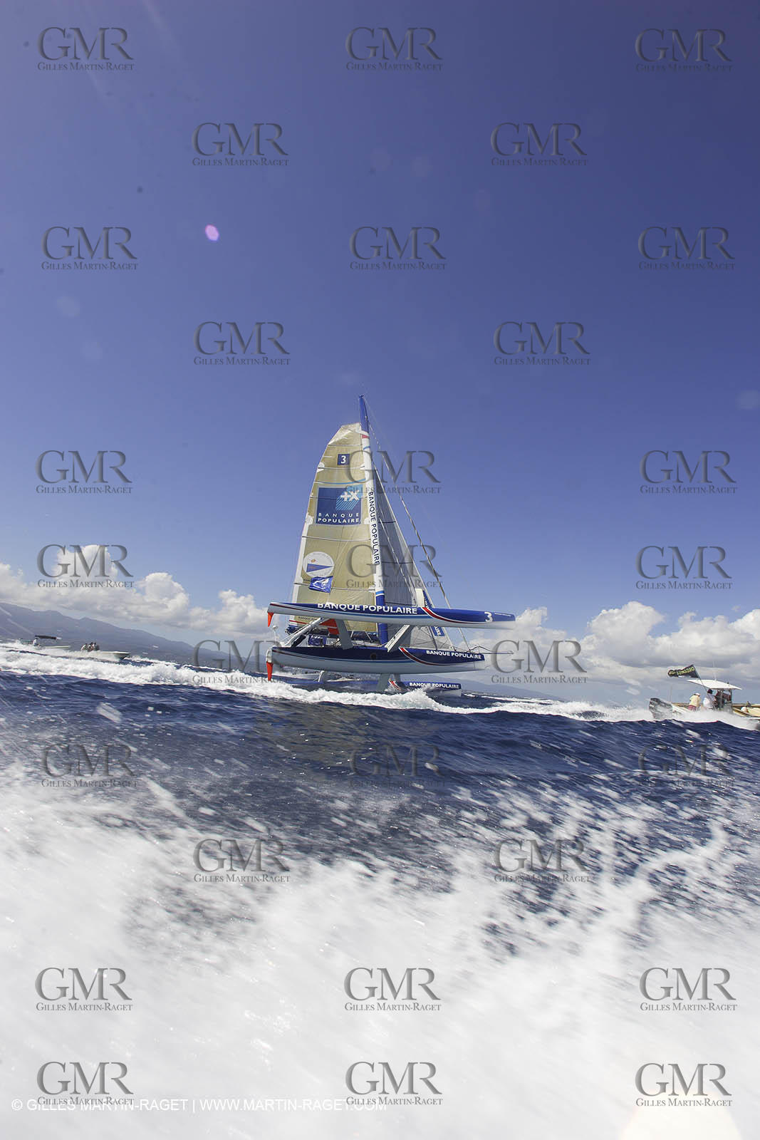 06 11 2006 - Pointe à Pitre Guadelupe (FRA) - Route du Rhum 2006 arrival - Pascal Bidegorry -Banque Populaire (second)