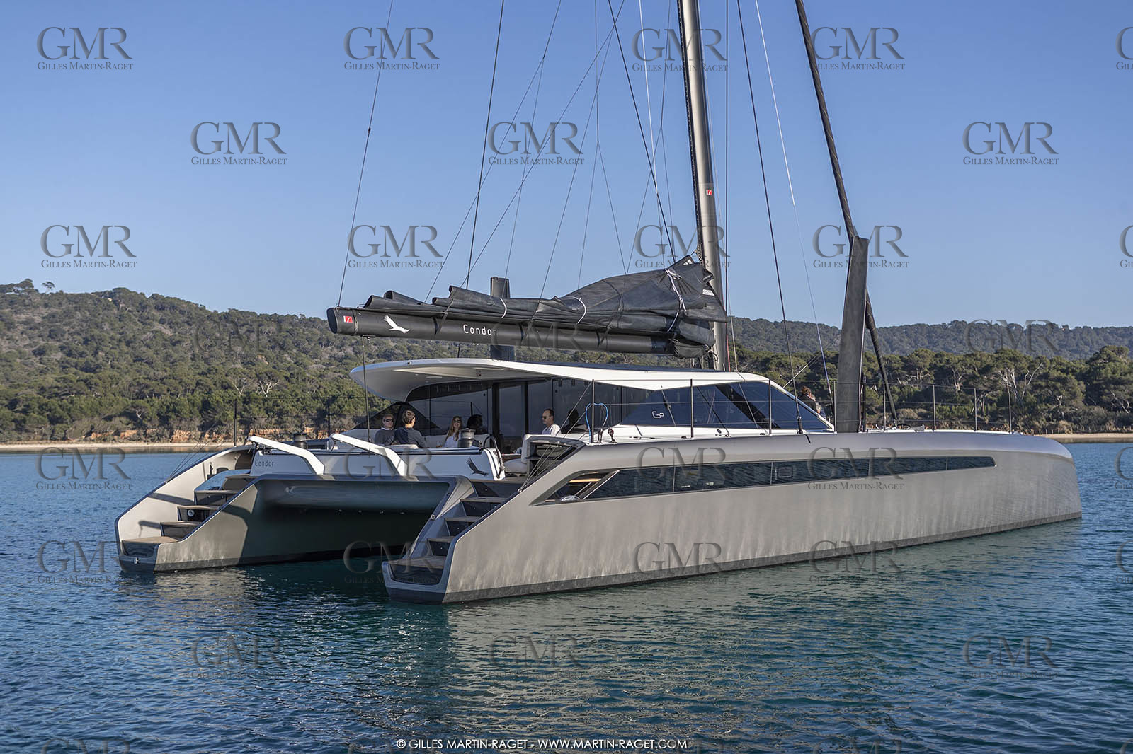 16 02 2019, Porquerolles (FRA,83), Gunboat 68 sail testing  3