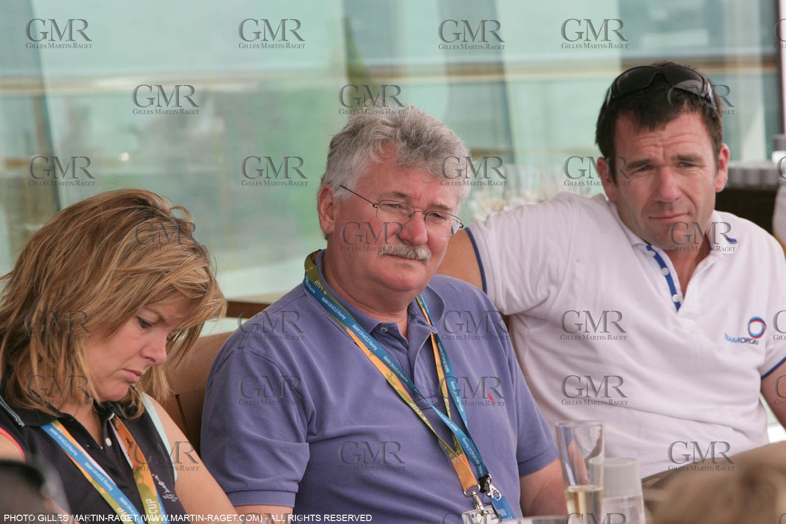 17 05 2007-Valencia (Spain)- 32nd America's Cup - Louis Vuitton Cup - Semi-final - Day 3 - San Francisco event presentation to Syndicate representative onboard Rising Sun