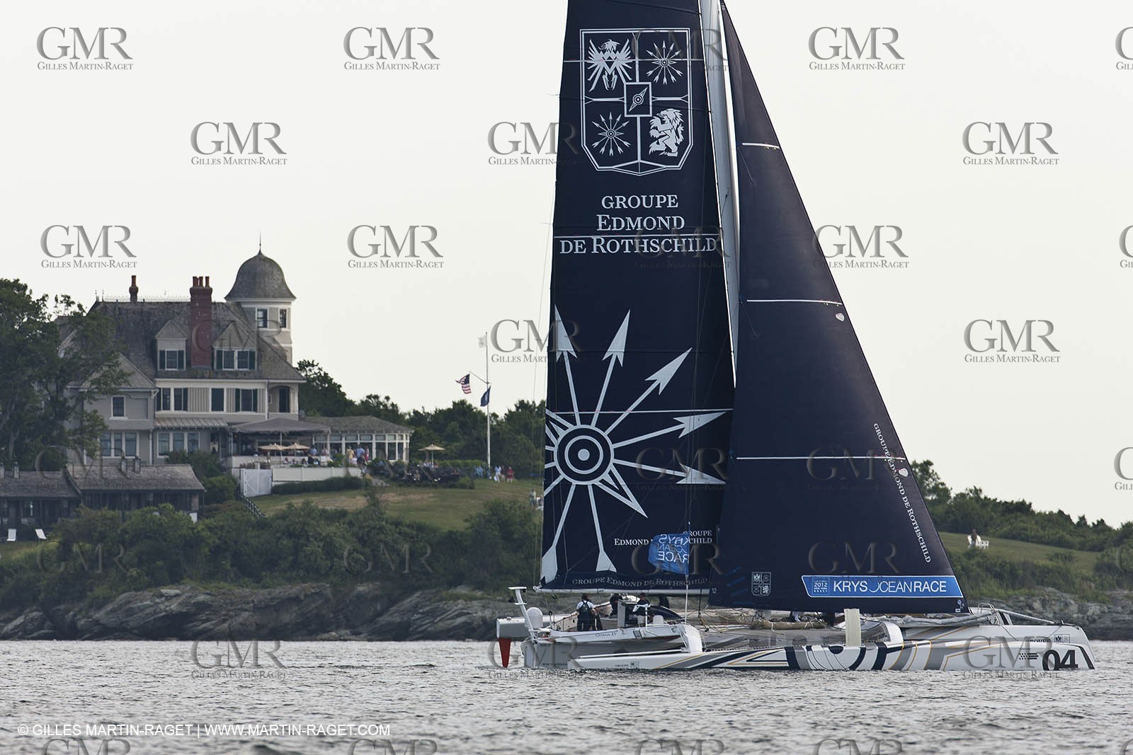 02 07 2012 - Newport (RI) - Départ du prologue de la Krys Ocean Race disputé sur le parcours Newport-New York, Gitana XV