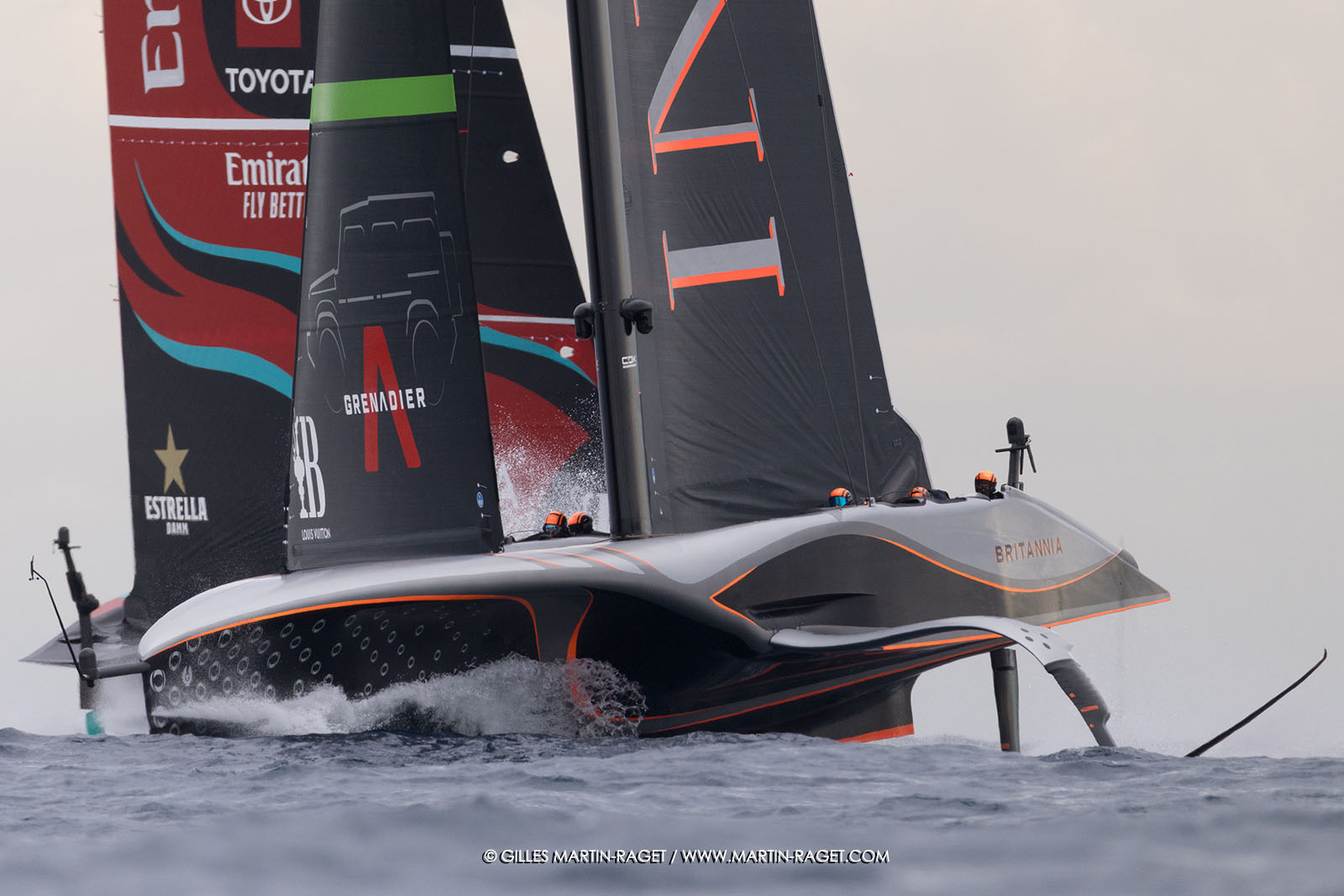 18 10 2024, Barcelona (ESP), Louis Vuitton 37th America's Cup, Final Match, Race Day 5, Race 7
