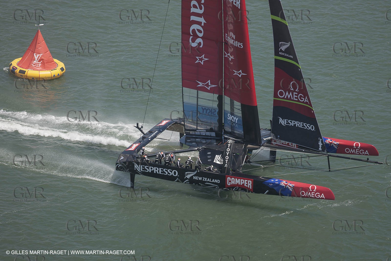 13 07 2013 - San Francisco (USA,CA) - 34th America's Cup - Louis Vuitton Cup - Round Robin - Race Day 4 - Luna Rossa vs ETNZ
