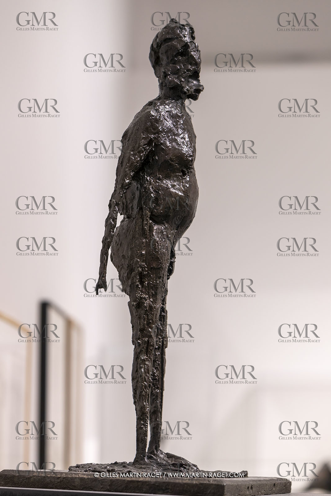 30 10 2023, Montpellier (FRA), oeuvre de Germaine Richier, Exposition Centre Pompidou - Musée Fabre 2023, Le Pentacle, Bronze patiné foncé, Edition HC1, Fondeur : C. Valsuani, Paris, 80 x 36 x 23 cm, Pinault Collection