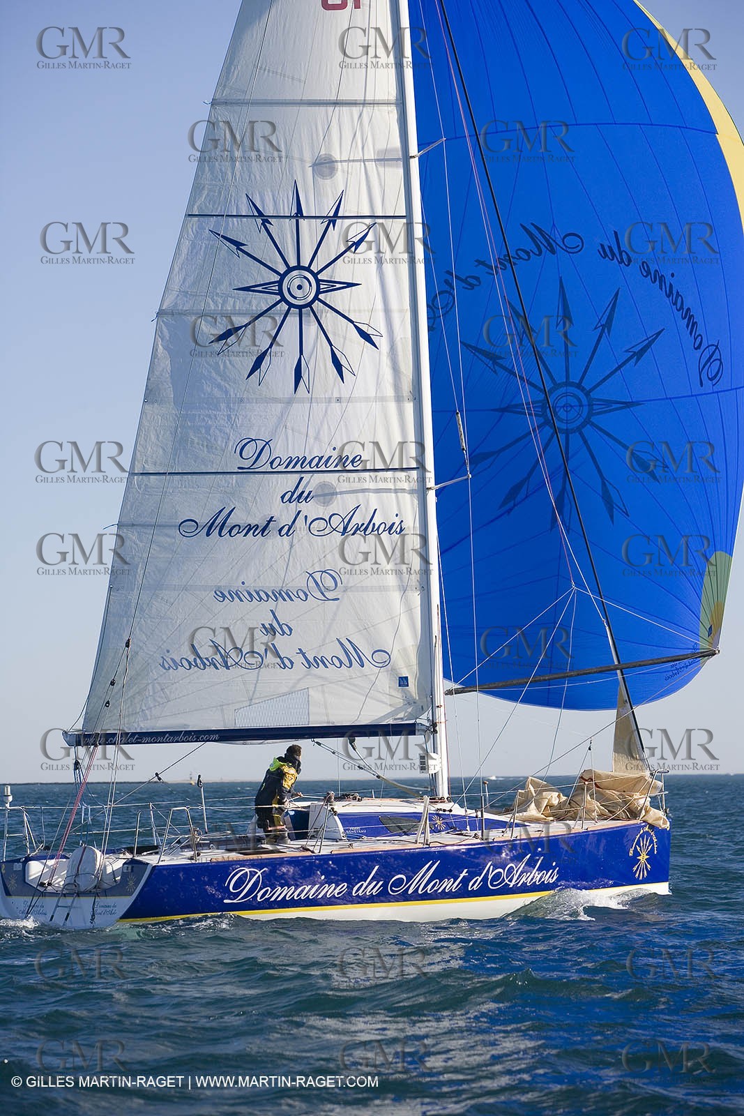 15 02 2007 - La Grande Motte (FRA) - Monotype Figaro II - Thierry Duprey du Vorsent (Domaine de Monts d'Arbois)