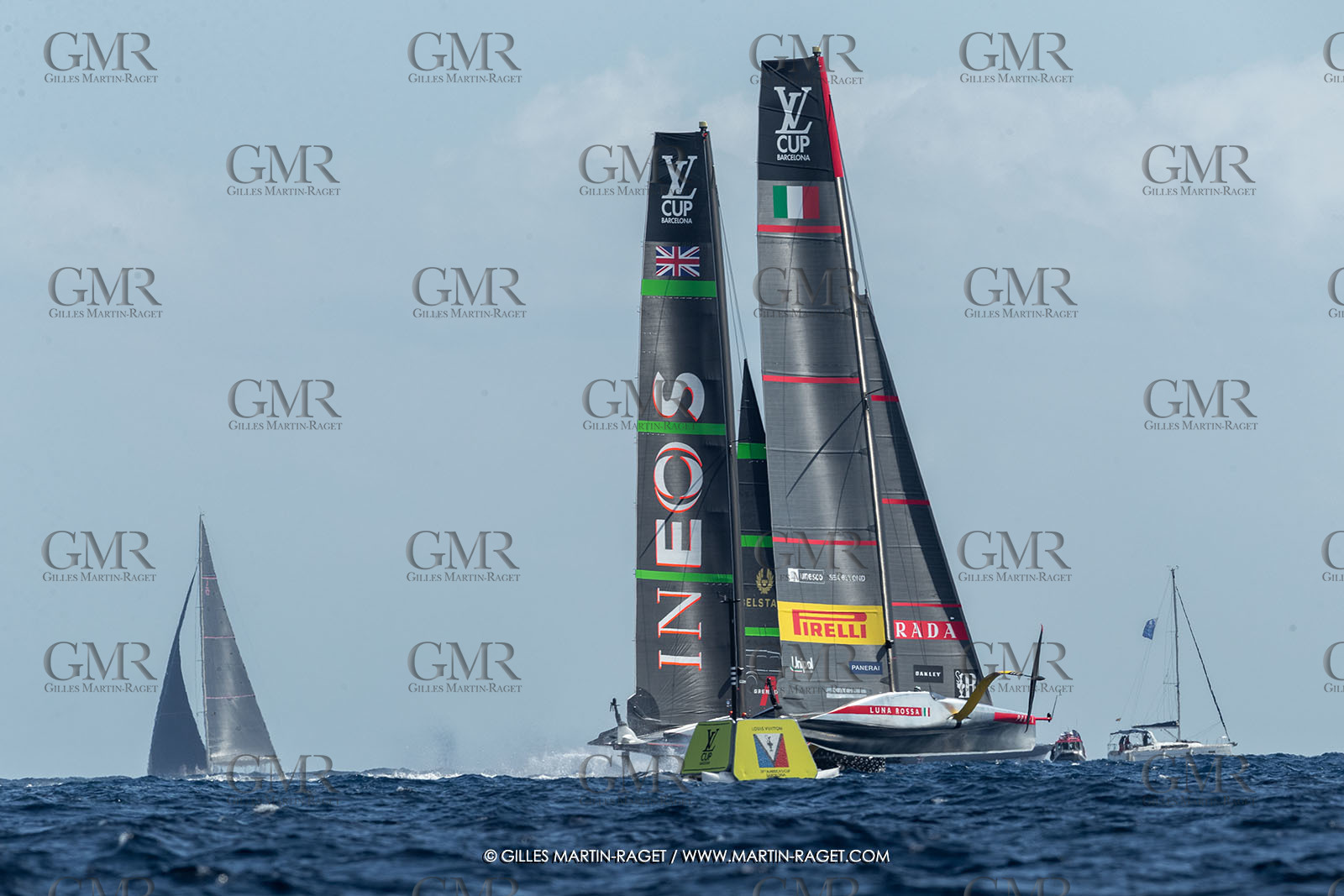 04 10 2024, Barcelona (ESP), 37th America's Cup, Louis Vuitton Cup Final, Race Day 7