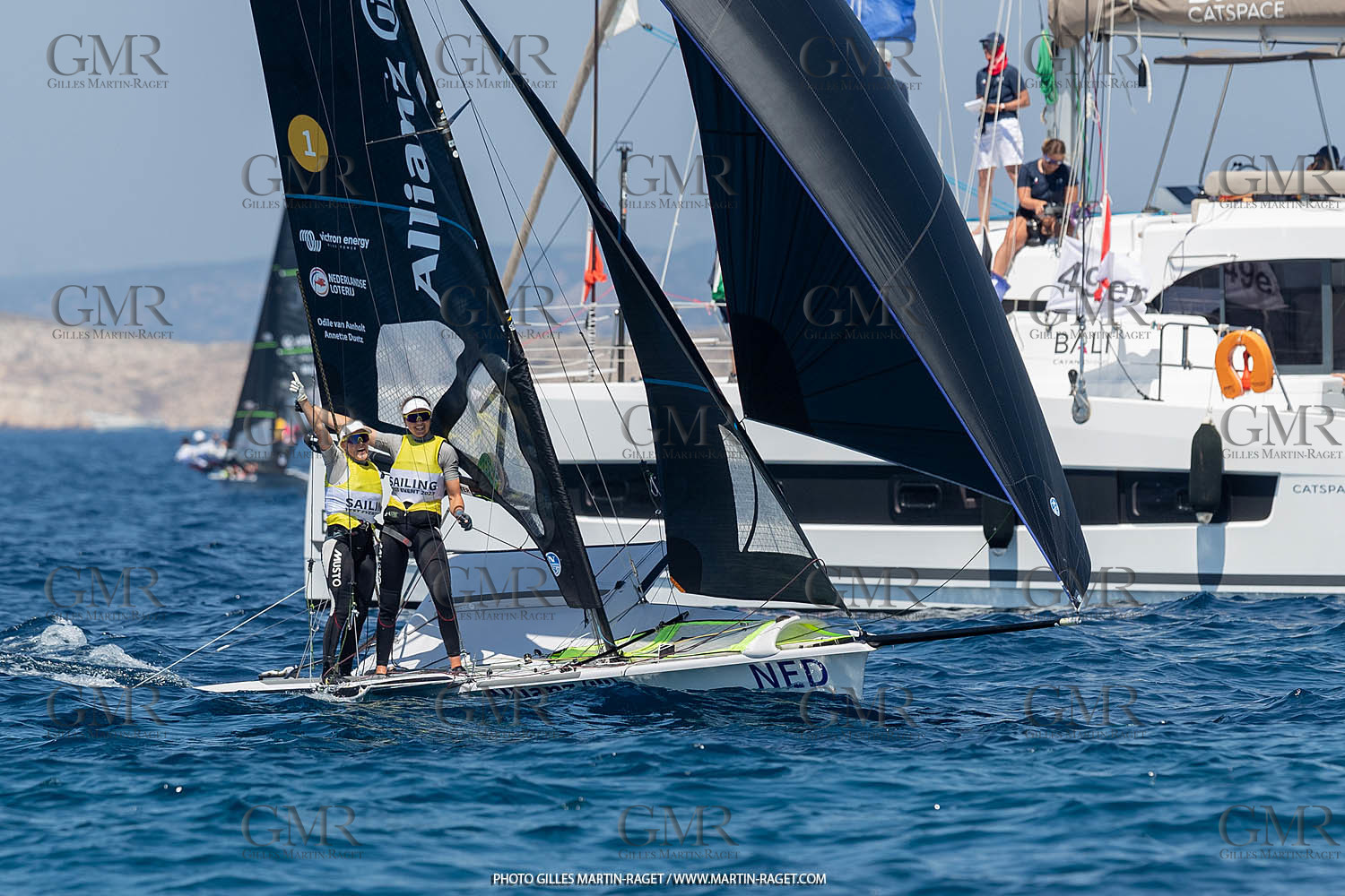 16 07 2023, Marseille, (FRA), Paris 2024 Olympic Games 2024 Sailing Test Event, Day 8, Medal race 49er FX