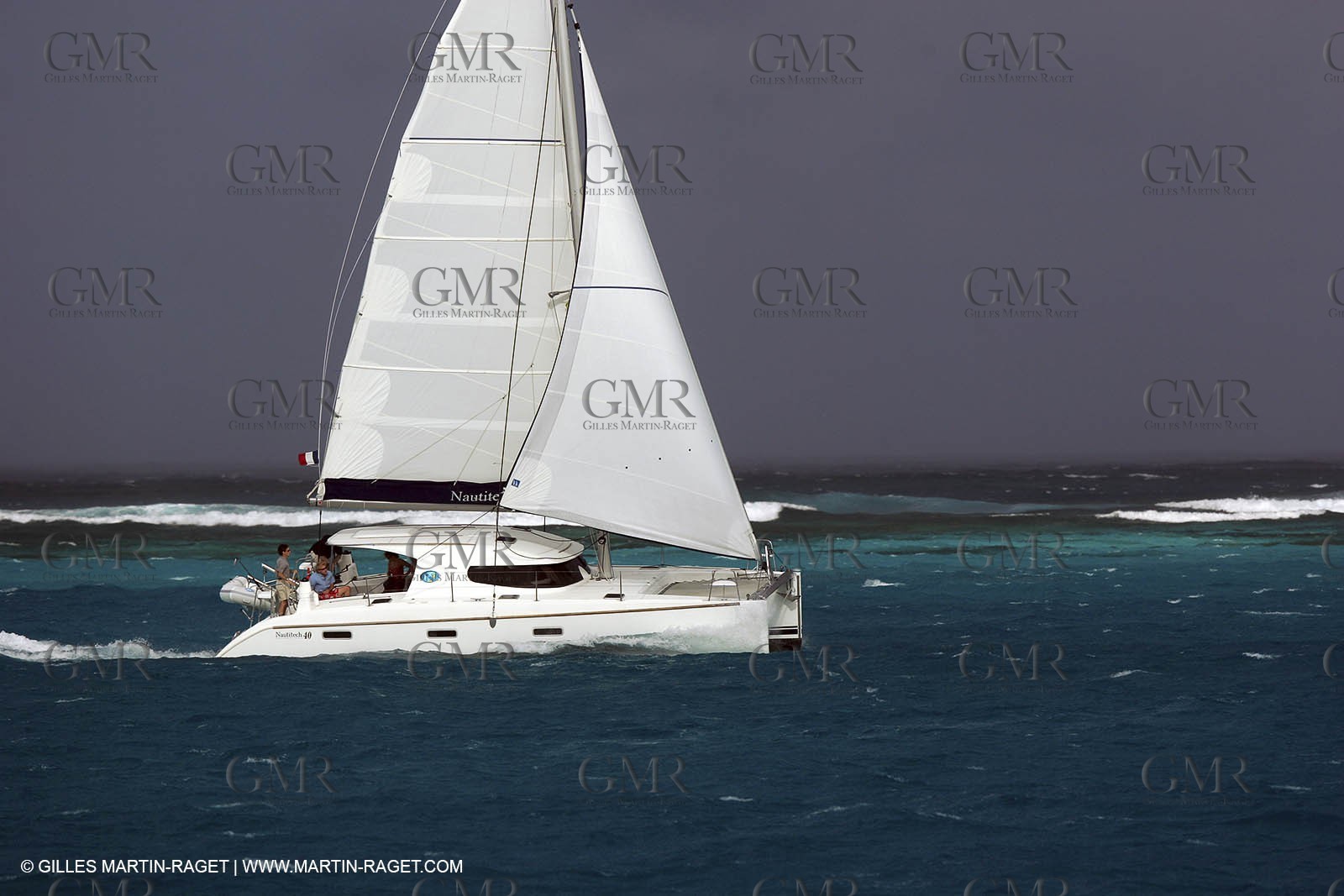 Cruising multihull sailing