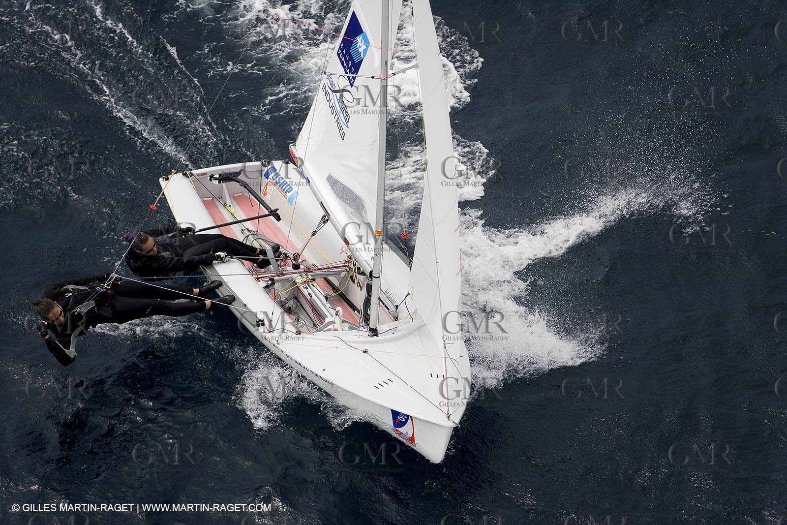 26 04 2007 - 2007 Semaine Olympique Française - Hyères (South of France) - Day 5 - Team France - 470 Femme - Petitjean-Douroux