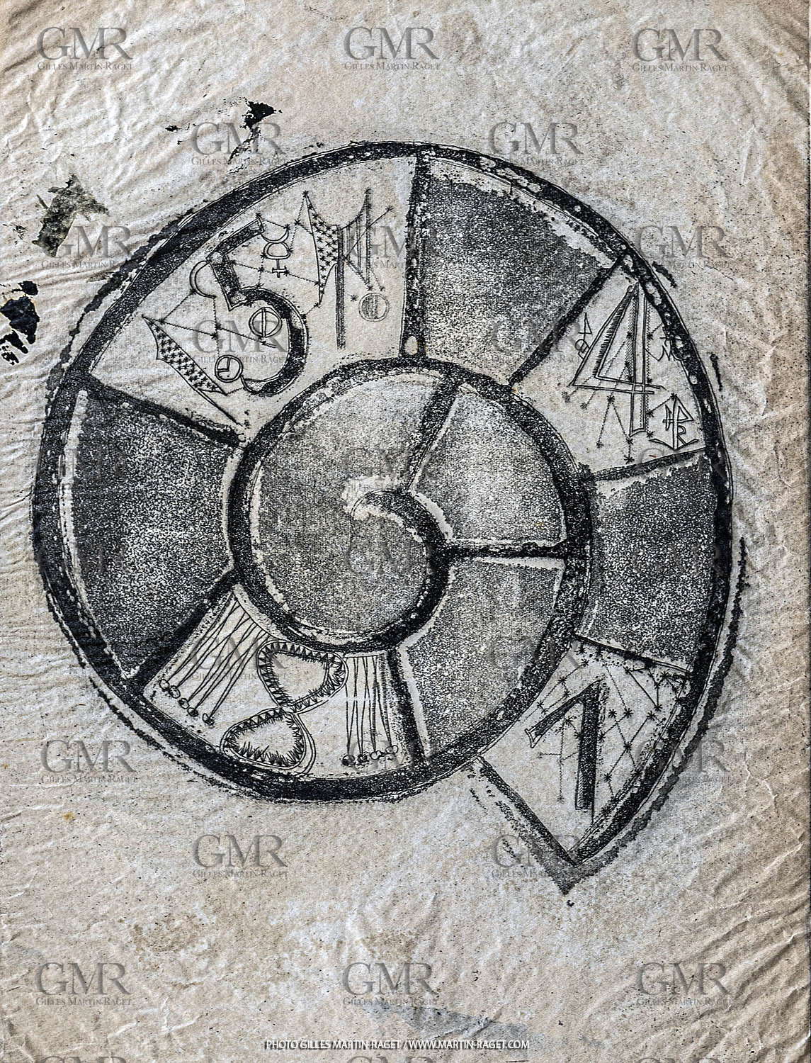 12 07 2020, St Rémy de Provence (FRA, 13) Oeuvre Germaine Richier, gravure