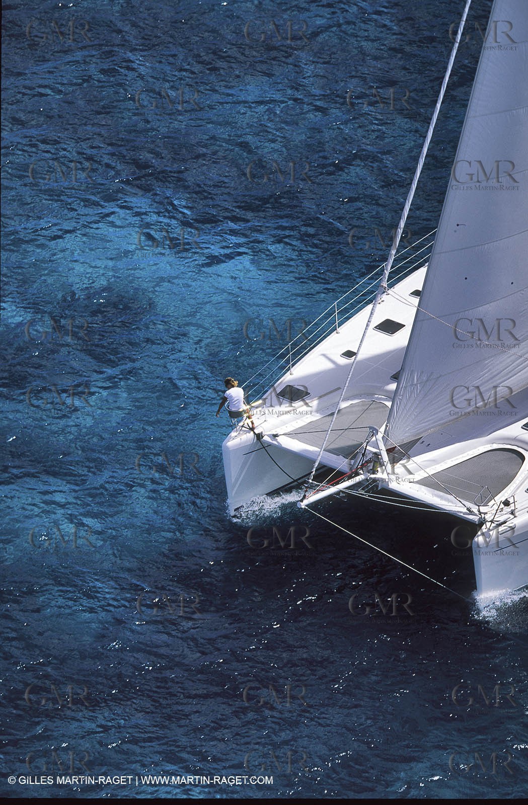 Cruising multihull sailing