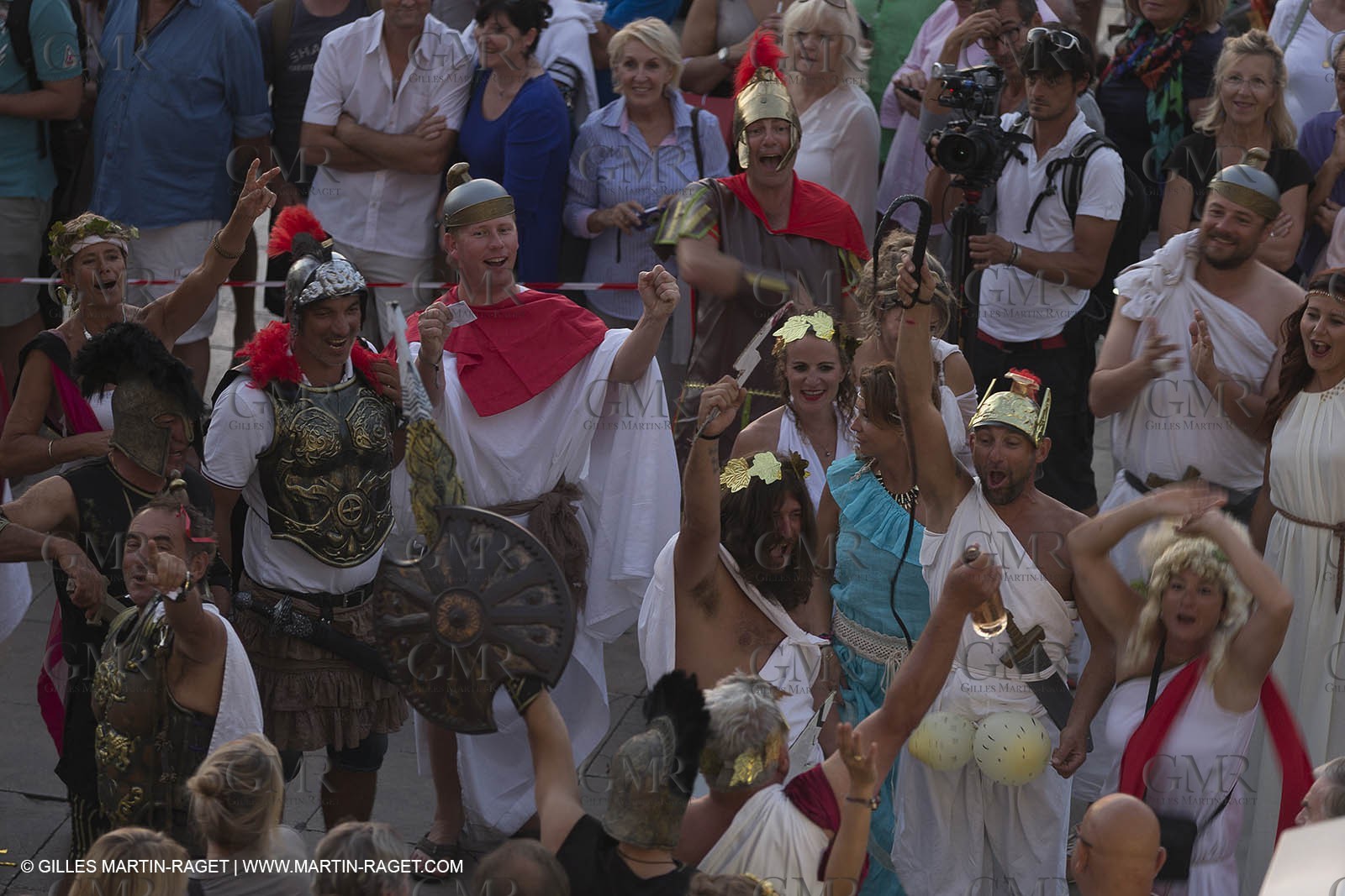02 10 2014, Saint-Tropez (FRA,83), Voiles de Saint-Tropez 2014, Day 4, défilé des équipages   crew parade