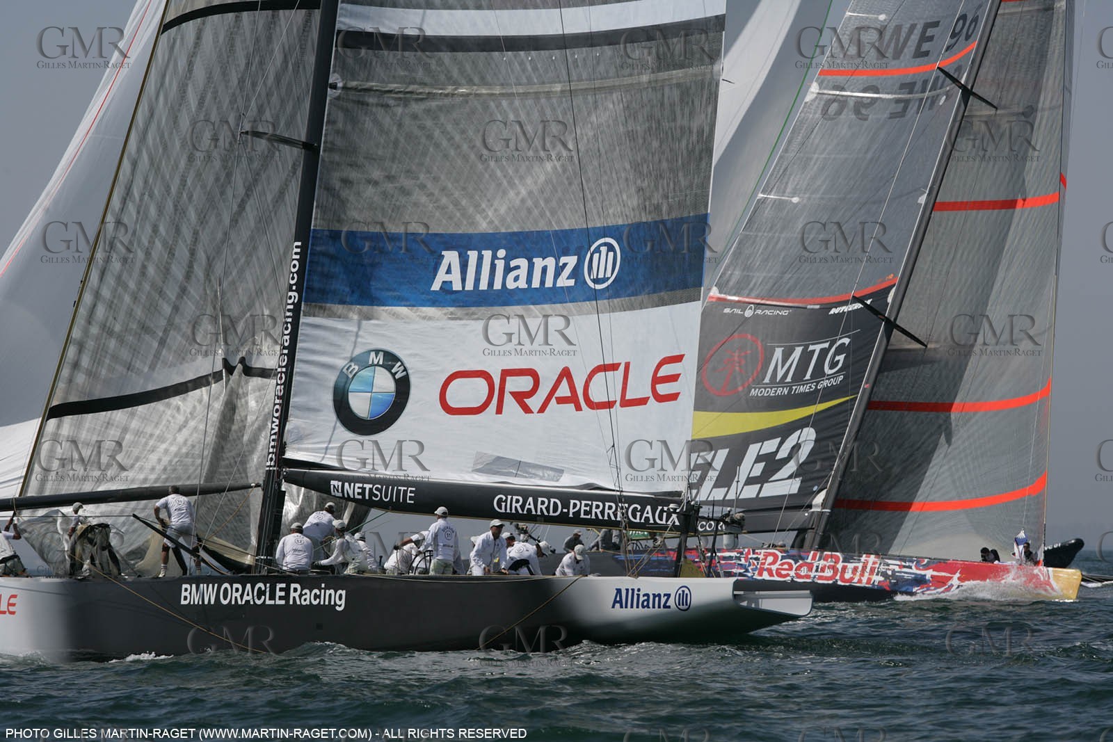 24 04 2007-Valencia (Spain)- 32nd America's Cup - Louis Vuitton Cup - RR1 - Day 9 - BMW ORACLE Racing - Vs Team Victory