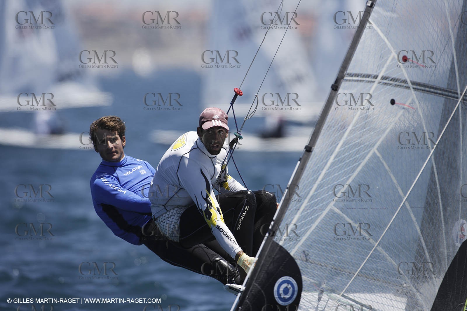 10-05-07 - ISAF SAILING WORLD CHAMPIONSHIPS - CASCAIS 2007 - DAY 7 - 49er - FRANCE - Morgan Lagravière   Stephane Chrsitidis