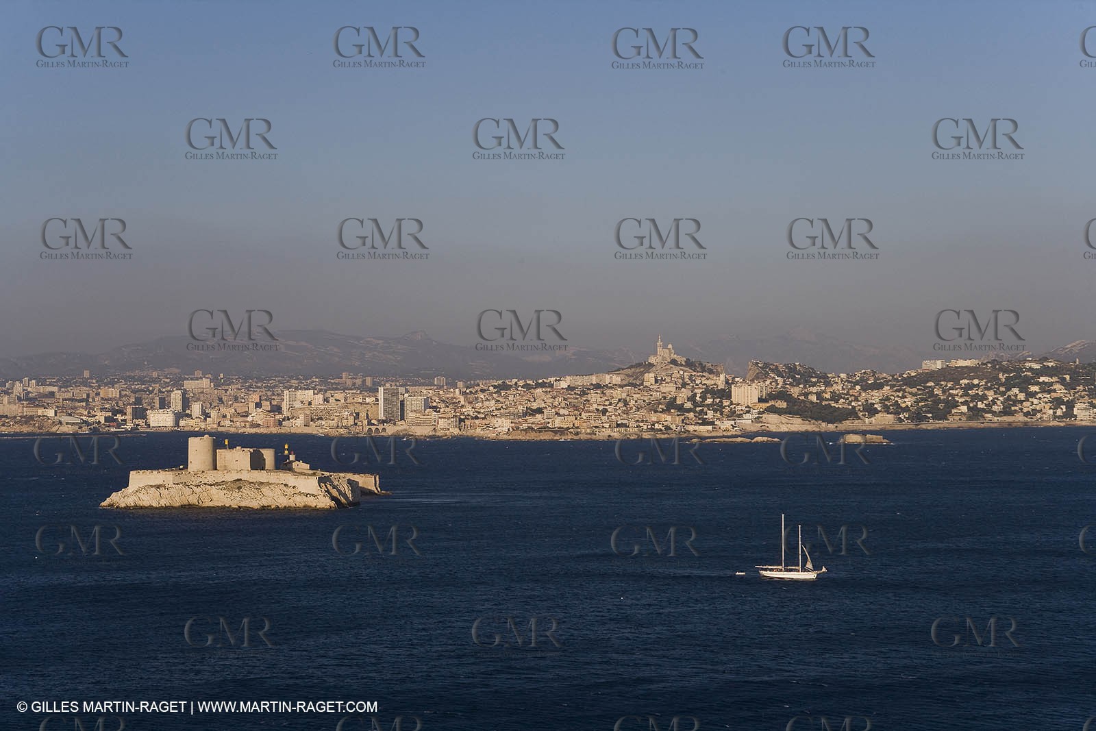 Marseilles seen from the Frioul islands