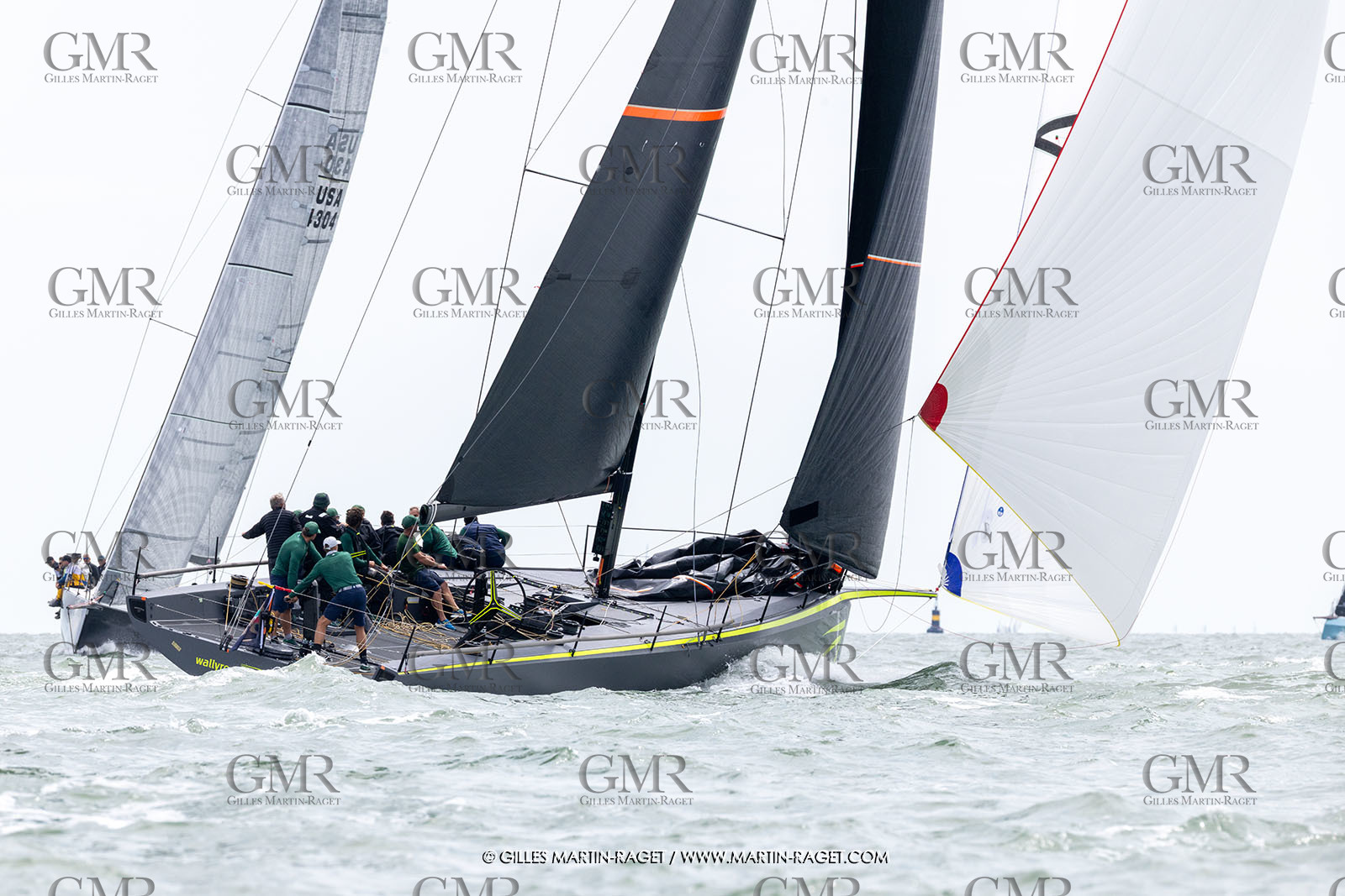 23 07 2025, Cowes (UK, IOW), Admiral's Cup 2025, Inshore racing Day 2, Django Wallyrocket 51, Yacht Club Costa Smeralda (ITA)