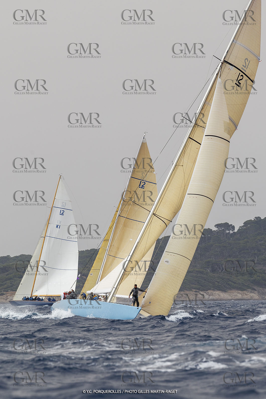 19 06 2024, Porquerolles Island (FRA), Championnat du monde des 12 m JI 2024, Race Day 1