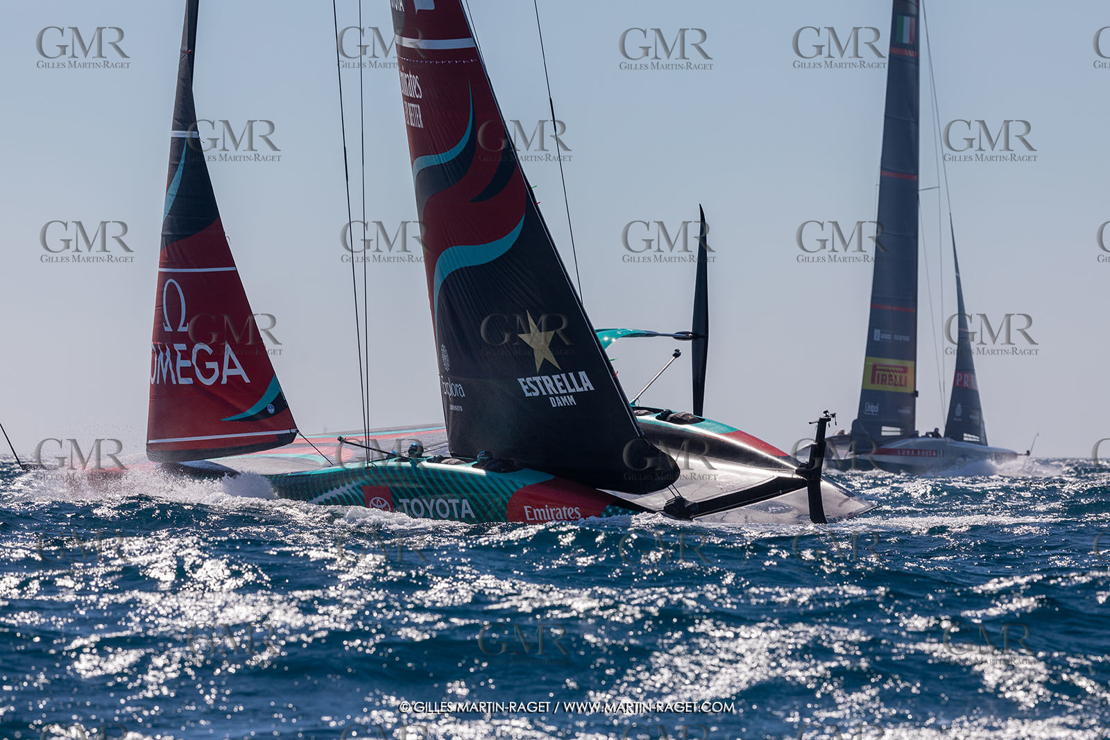 26 09 2024, Barcelona (ESP), 37th America's Cup, Louis Vuitton Cup Final, Race Day 1