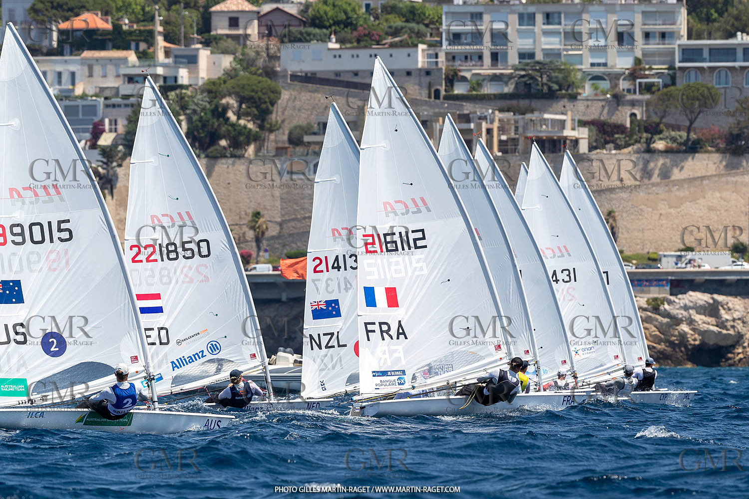 15 07 2023, Marseille (FRA), Paris 2024 Olympic Games Sailing Test Event, Day 6, Ilca 7 Medal race