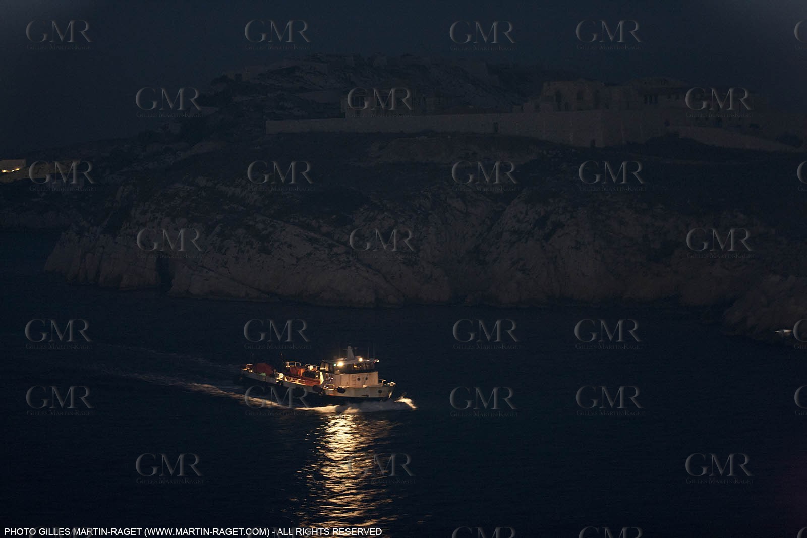 17 02 2012 - Marseille (FRA,13) - Arrival in Marseille harbour onboard ferry Piana (La Meridionale Corp.)