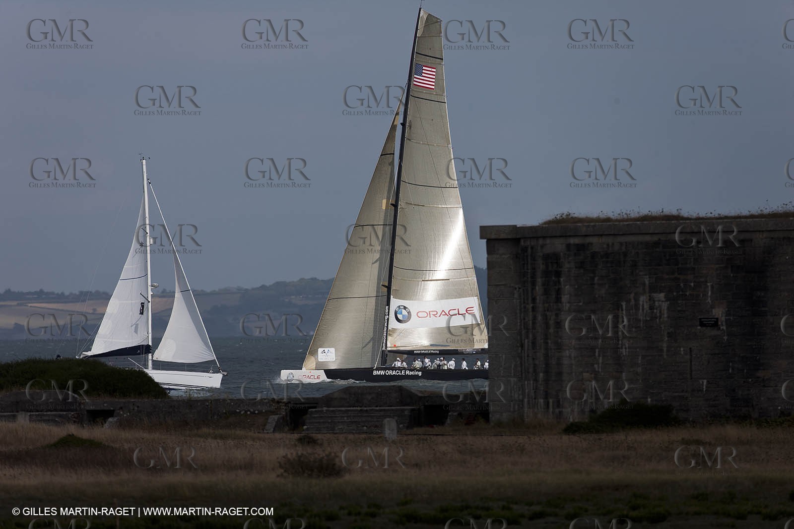 05 08 2010 - Cowes (UK, IOW) - The 1851 Cup -  BMW ORACLE Racing - Round The Island Race - Back in the Solent
