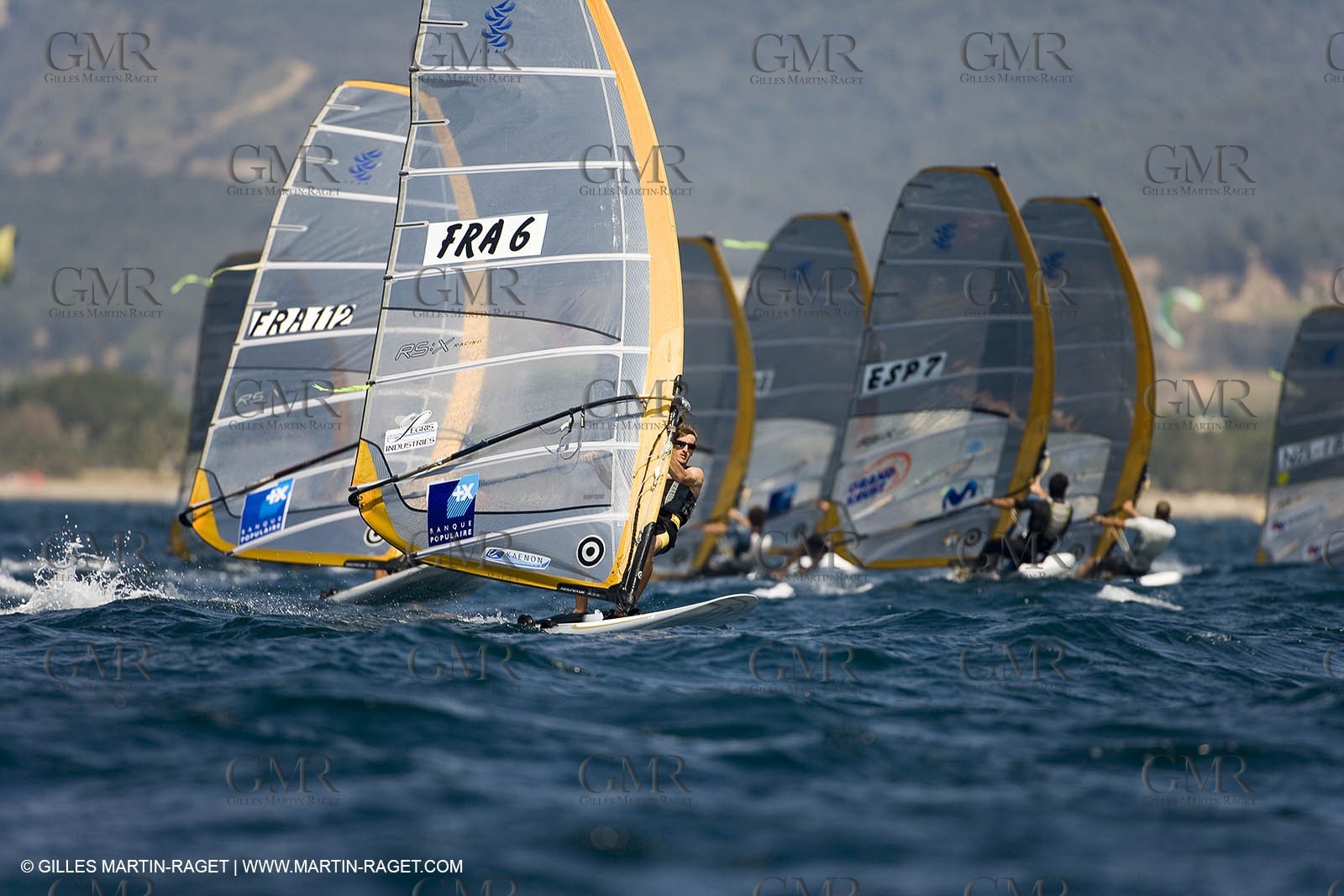27 04 2007 - 2007 Semaine Olympique Française - Hyères (South of France) - Day 6 - Medal Race - Team France - RS:X - Bontemps Julien