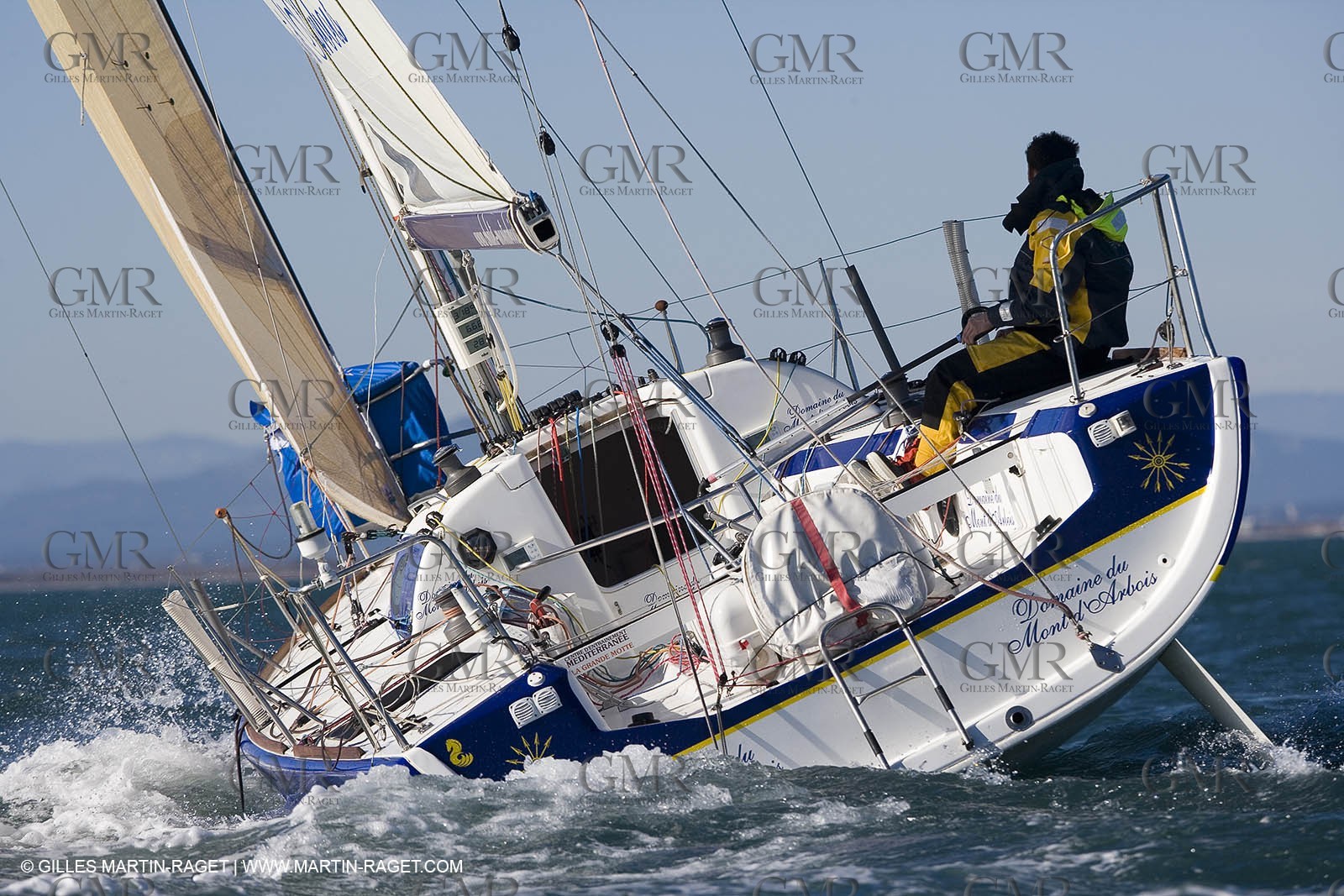 15 02 2007 - La Grande Motte (FRA) - Onedesign Figaro II - Thierry Duprey du Vorsent (Domaine de Monts d'Arbois)