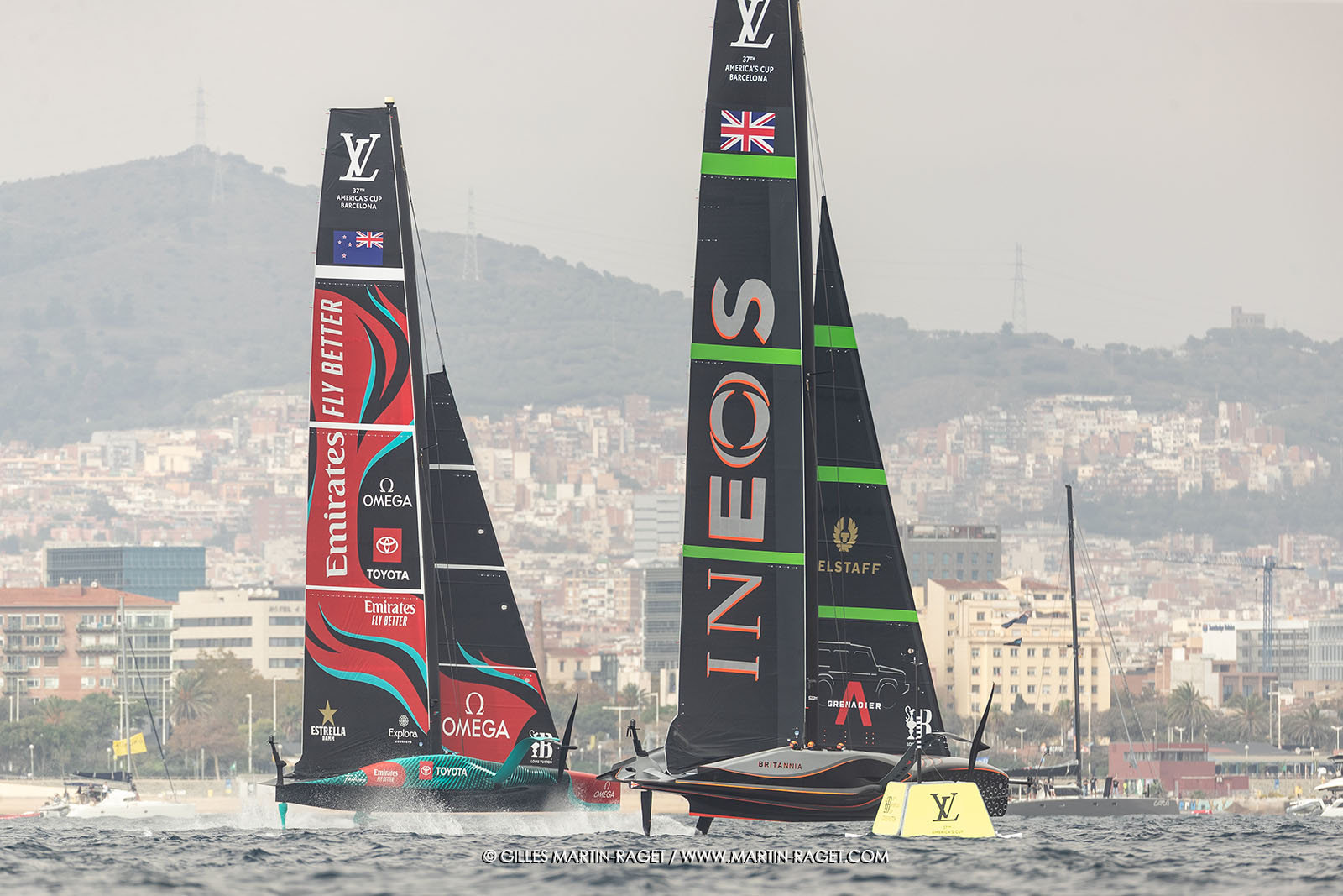 14 10 2024, Barcelona (ESP), Louis Vuitton 37th America's Cup, Final Match, Race Day 3, Raace 4