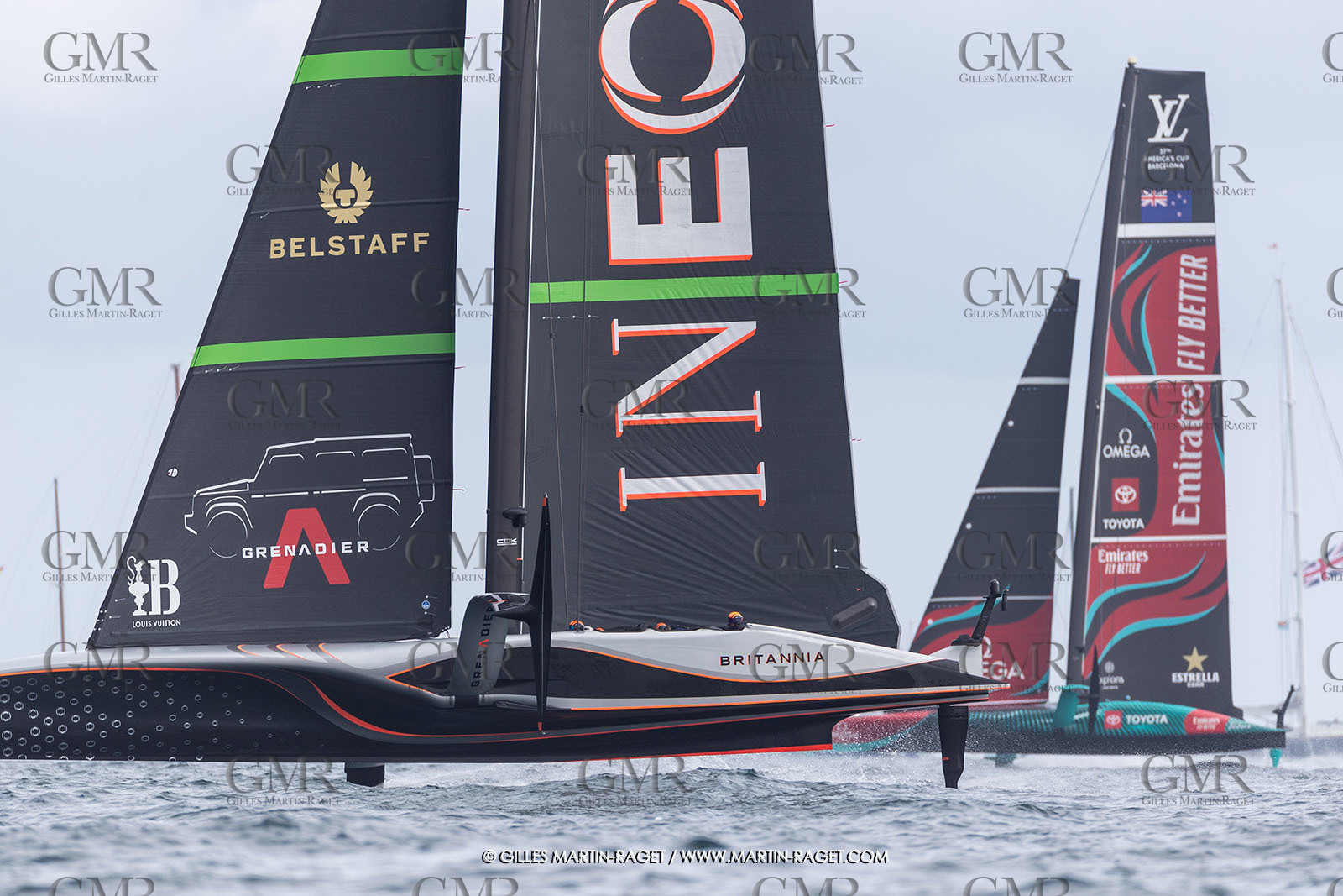 12:10 2024, Barcelona (ESP), Louis Vuitton 37th America's Cup, Final Match, Race Day 1, Race 1