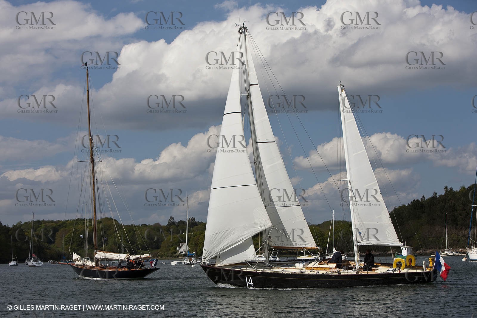 19 05 2010- Benodet (FRA,56)  -  Pen DuickII  sailing in Odet river