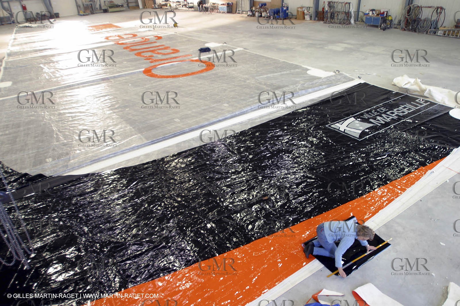 Vannes - Multiplast Boatyard - Orange II Orange II sails