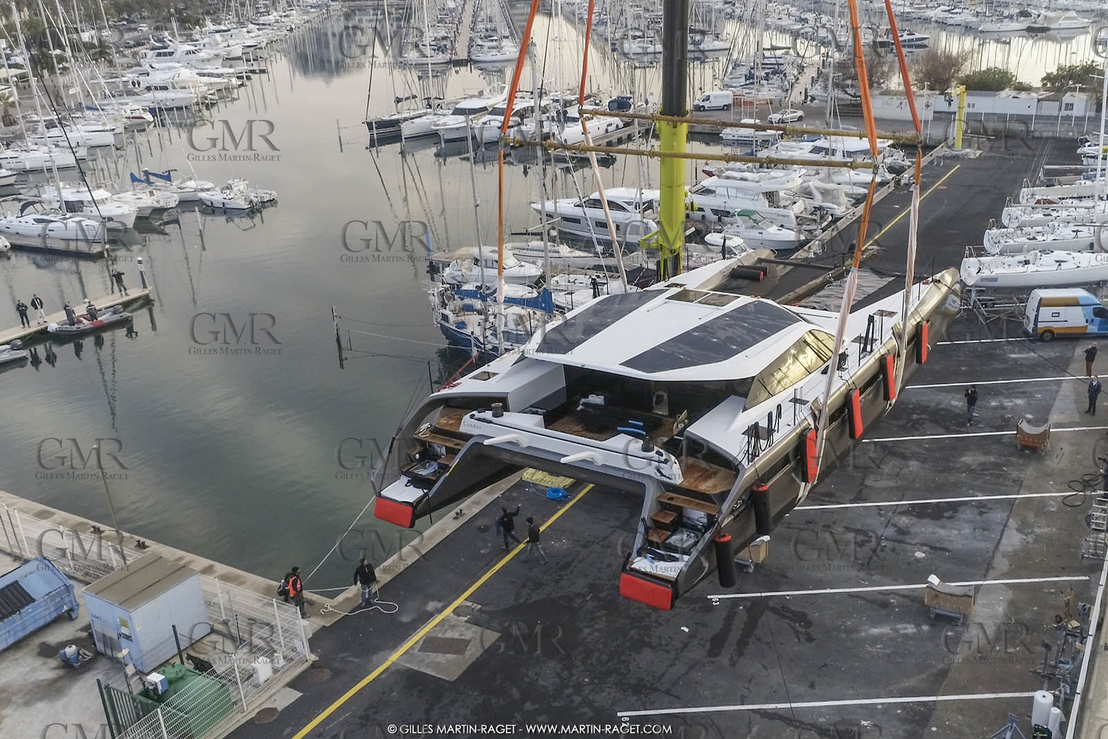 17 01 2018, La Grande Motte (FRA), Gunboat 68  1 launch