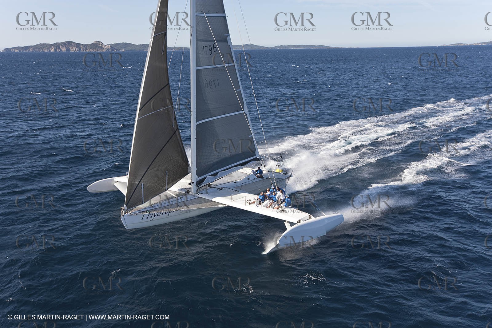 05 09 2009 - Hyères (FRA, 83) Hydroptère beat the overal sailing speed record with a run at 51,36 knts ( subjet to ratification by WSSRC)