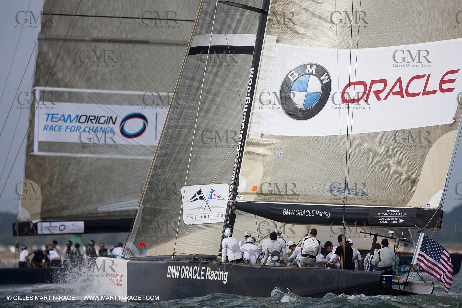 02 08 2010 - Cowes (UK, IOW) - The 1851 Cup -  BMW ORACLE Racing - Training Day.