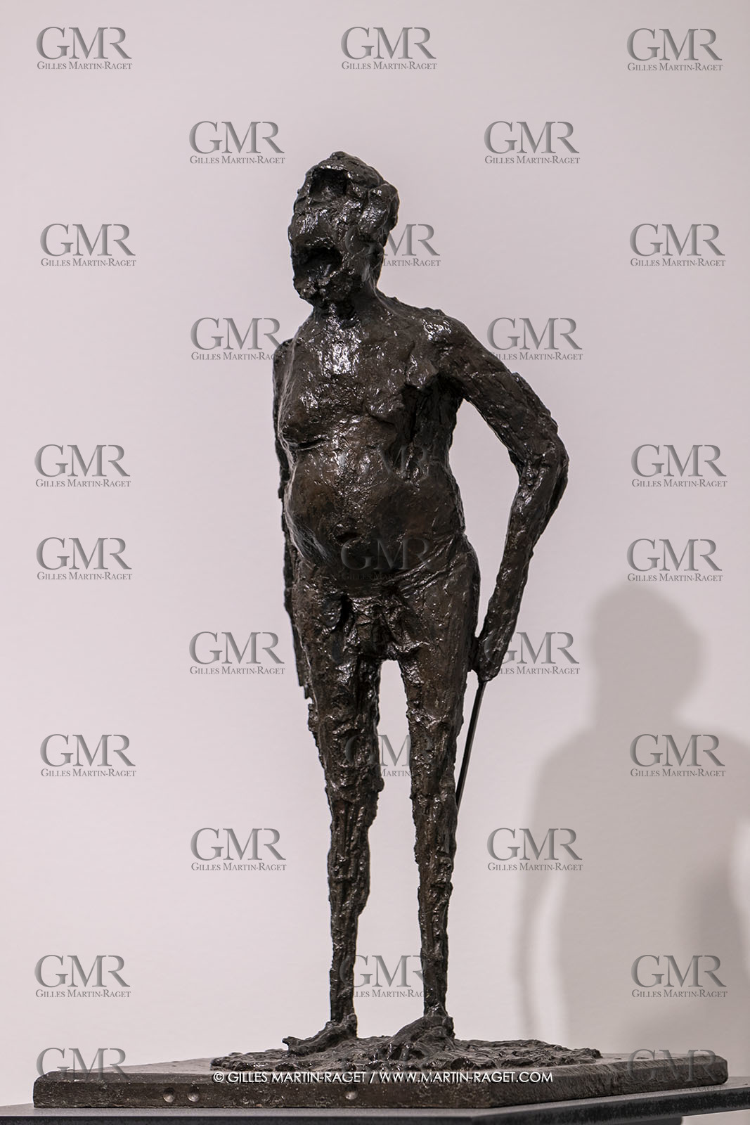 30 10 2023, Montpellier (FRA), oeuvre de Germaine Richier, Exposition Centre Pompidou - Musée Fabre 2023, L'Ogre 1949, Bronze patiné foncé, Fondeur : C. Valsuani, Paris, 81 x 45 x 41 cm, Collection particulière, Londres