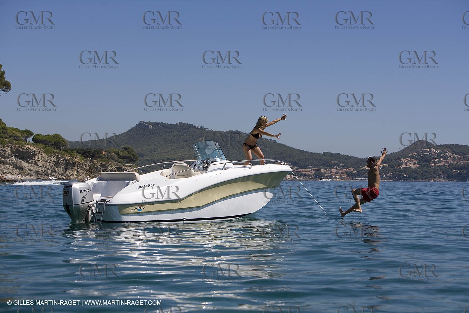 Motor boat mooring