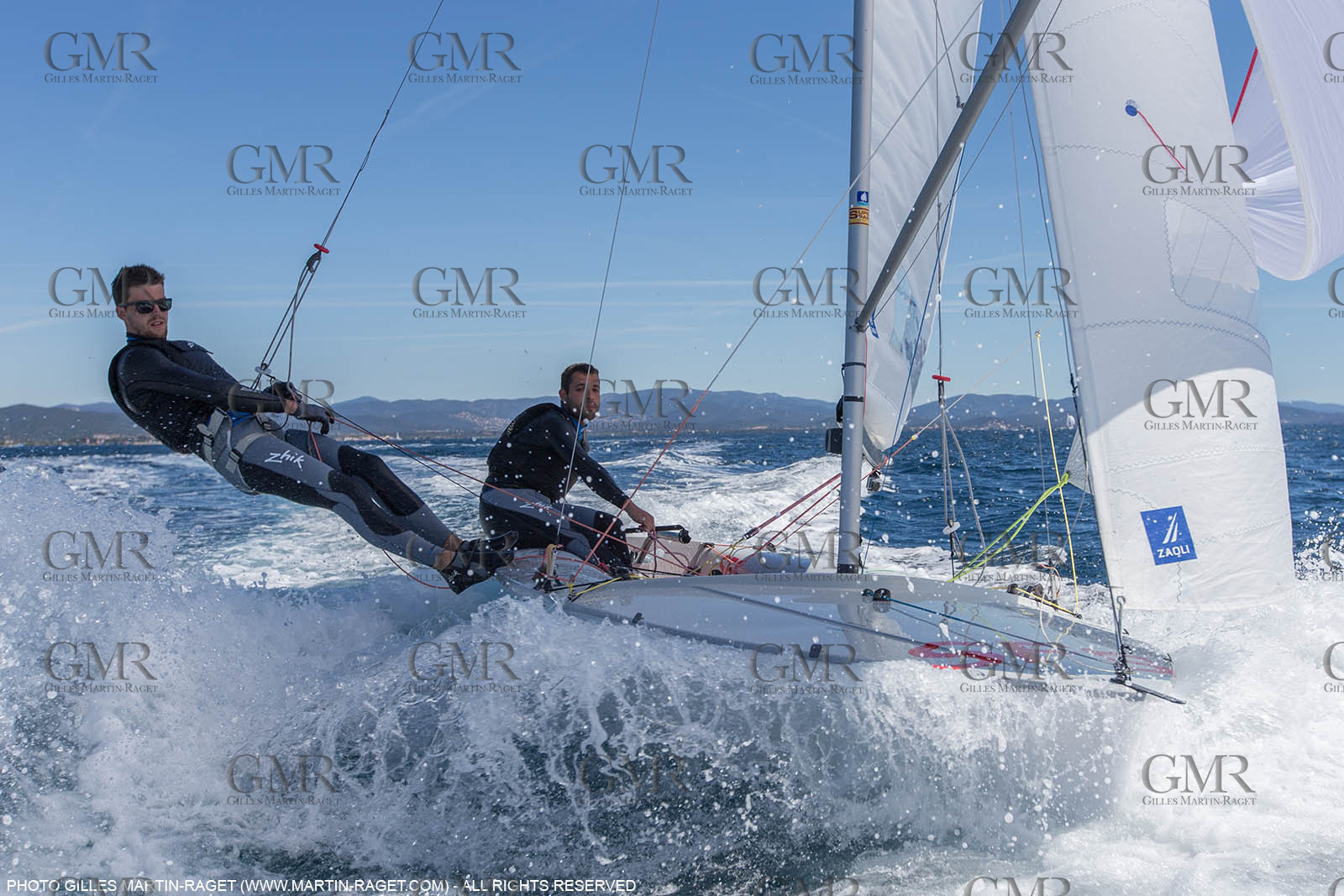 25 04 2016, Hyères (FRA,83), Jeux Olympiques Rio 2016, voile, 470, Sofian Bouvet   Jeremie Mion, SFS Voile