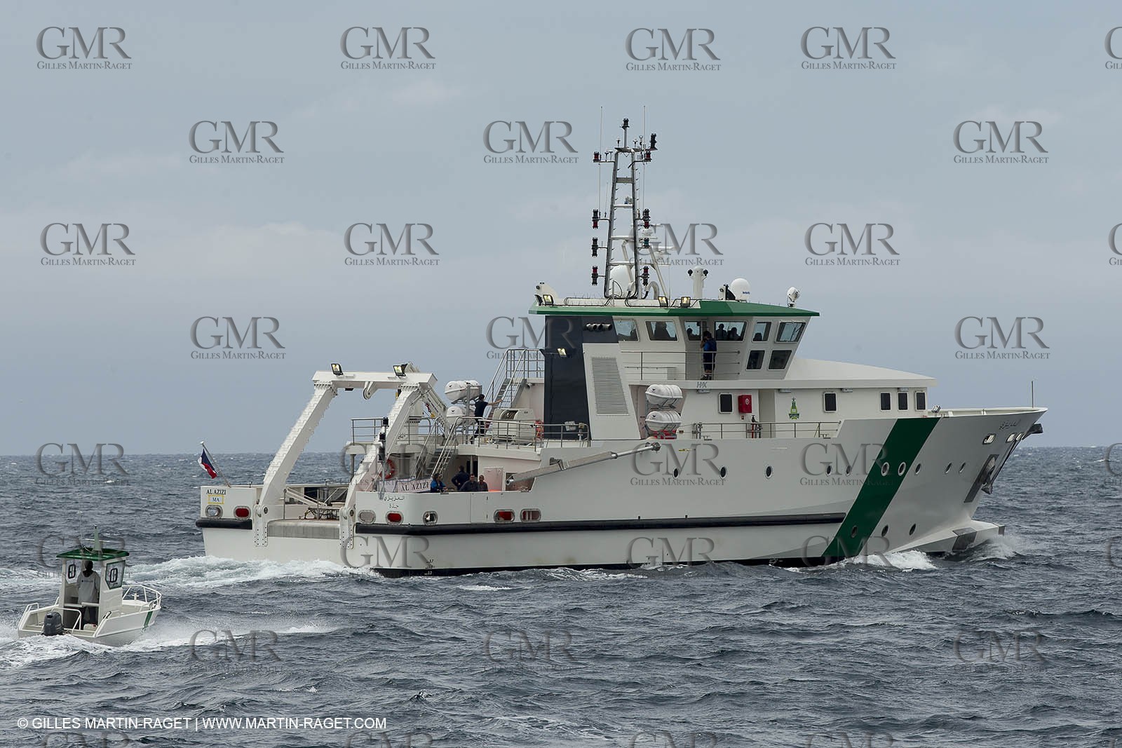 Al Azizi first sea trial - H2X boatyard - Oceanographjic research ship - La Ciotat (FRA,13) - 26 05 2014