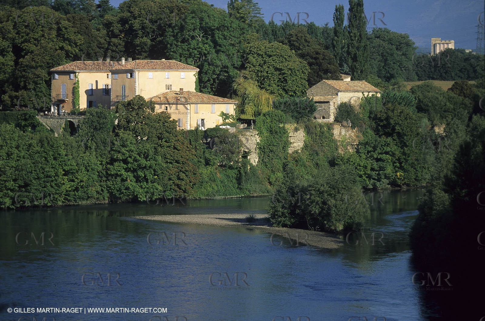 the Duance river around Sisteron