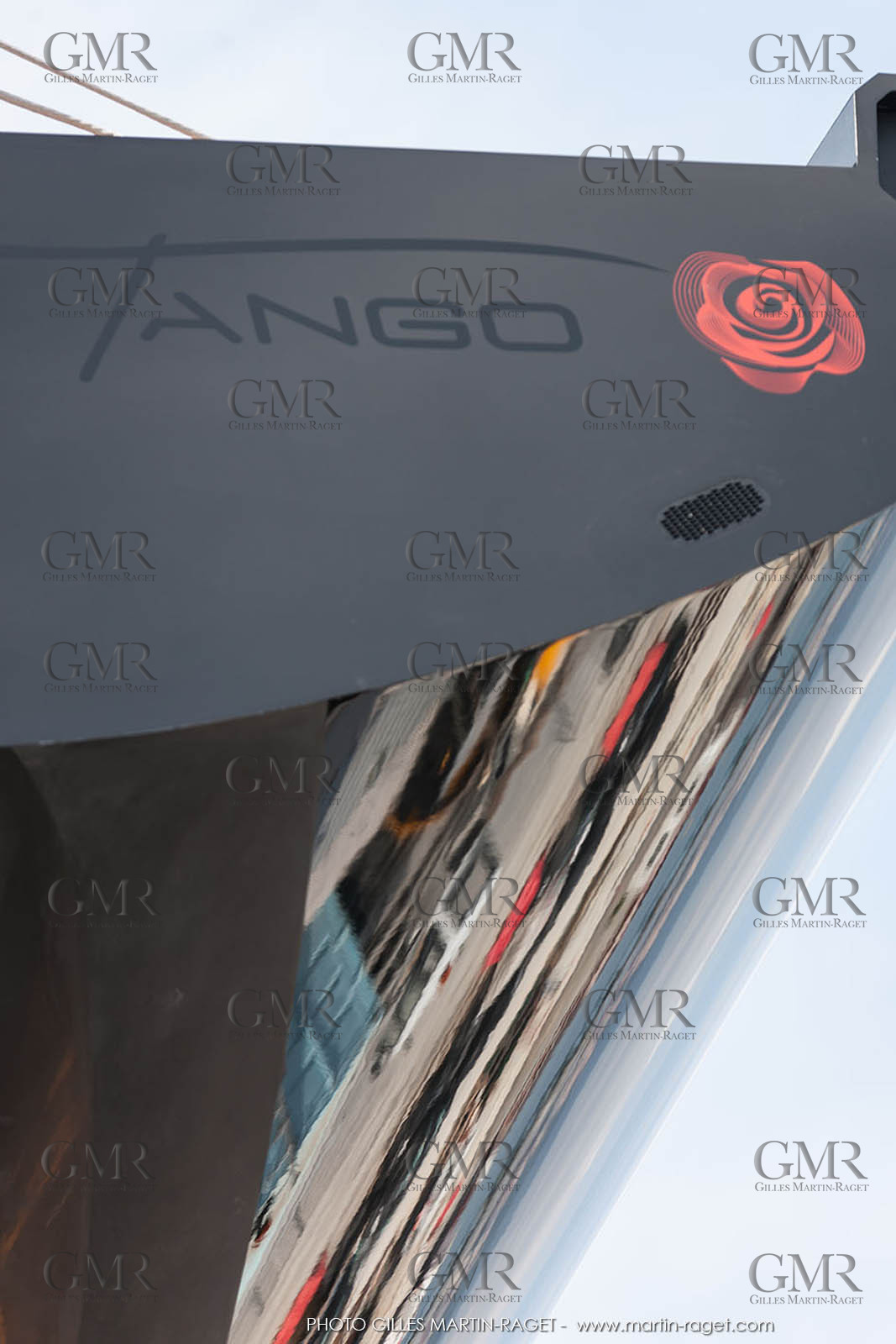 22 07 2017, Savona (ITA), Wally Cento Tango going out of the shed, Photo Gilles Martin-Raget