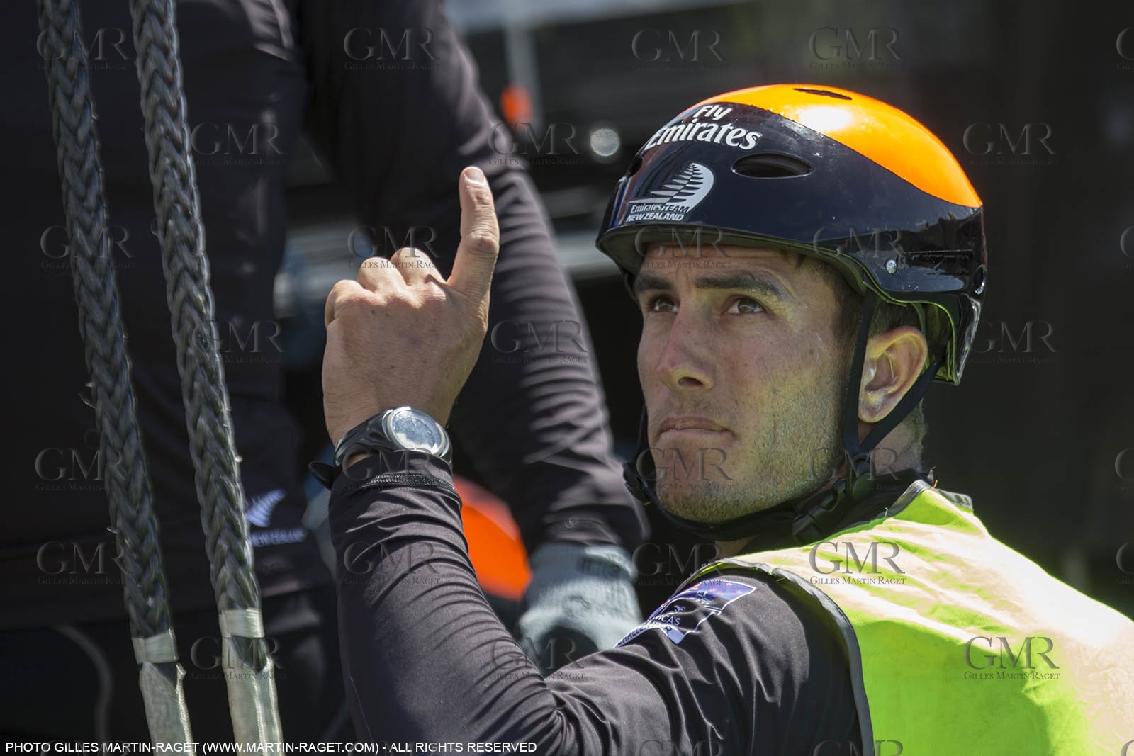 22 07 2015, Portsmouth (GBR), 35th America's Cup, Louis Vuitton America's Cup World Series Portsmouth 2015, Training Day 3, Emirates Team New Zealand, Blair Tuke