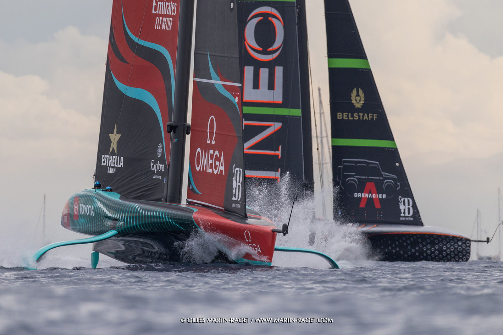 18 10 2024, Barcelona (ESP), Louis Vuitton 37th America's Cup, Final Match, Race Day 5, Race 7