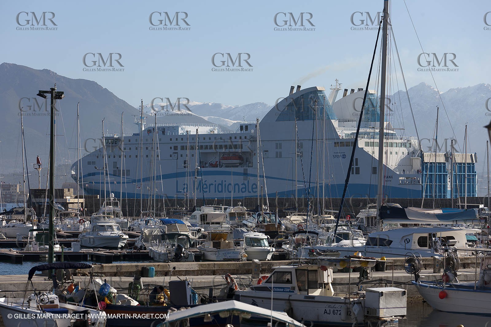 16 02 2012 - Ajaccio (FRA, Corse) -  La Méridionale shipping company- Piana at Ajaccio