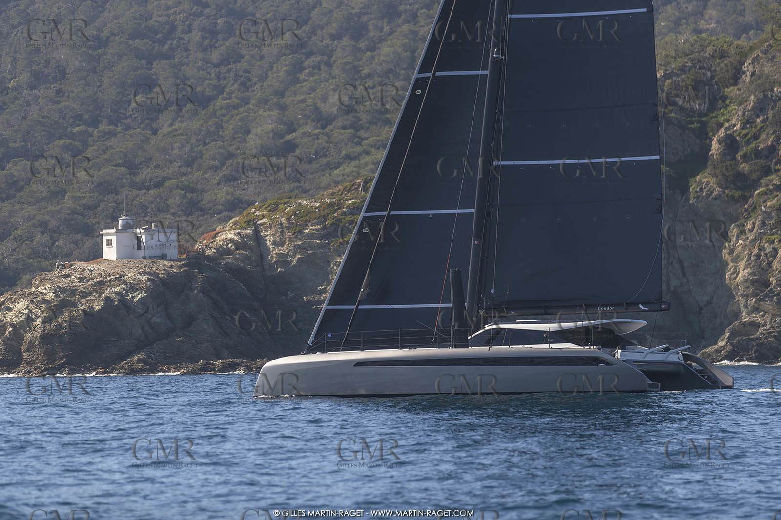 16 02 2019, Porquerolles (FRA,83), Gunboat 68 sail testing  3