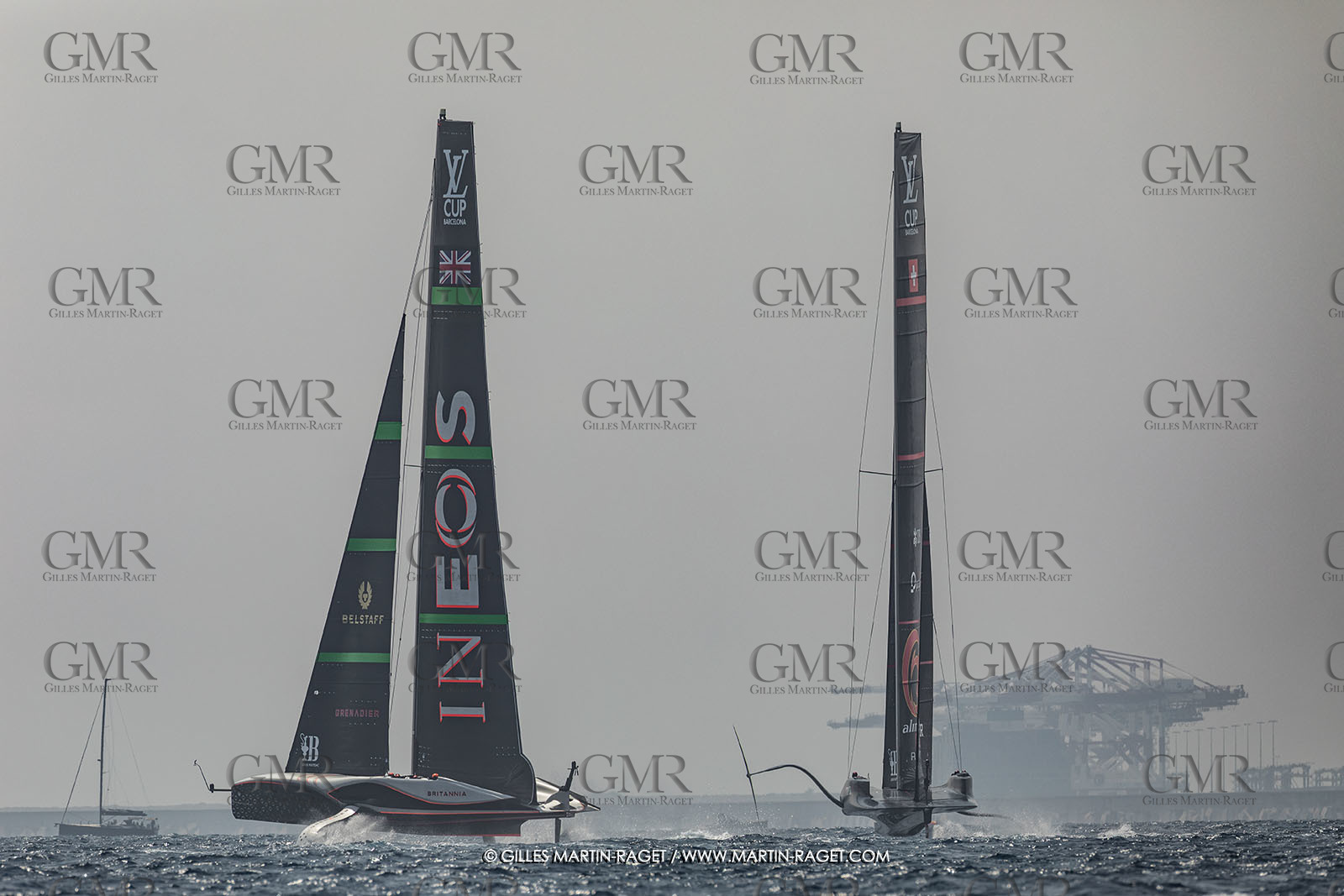 24 08 2024, Barcelona (ESP), Louis Vuitton 37th America's Cup, Louis Vuitton Prelilinary Regatta, Race Day 3