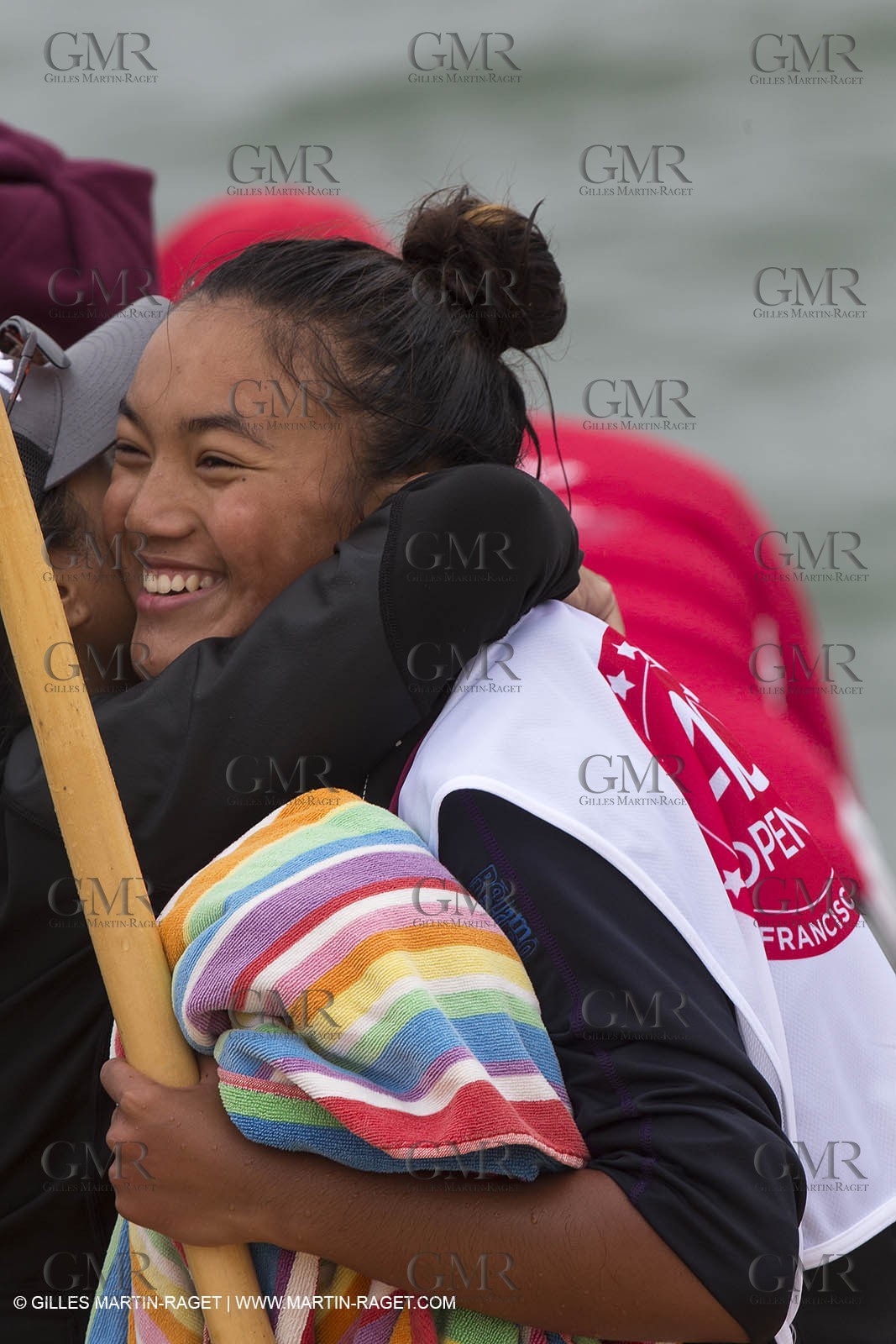 10 08 2013 - San Francisco (USA,CA) - 34th America's Cup - AC Open - Outrigger Canoe Races et Hula Danceperformance at Marina Green Village